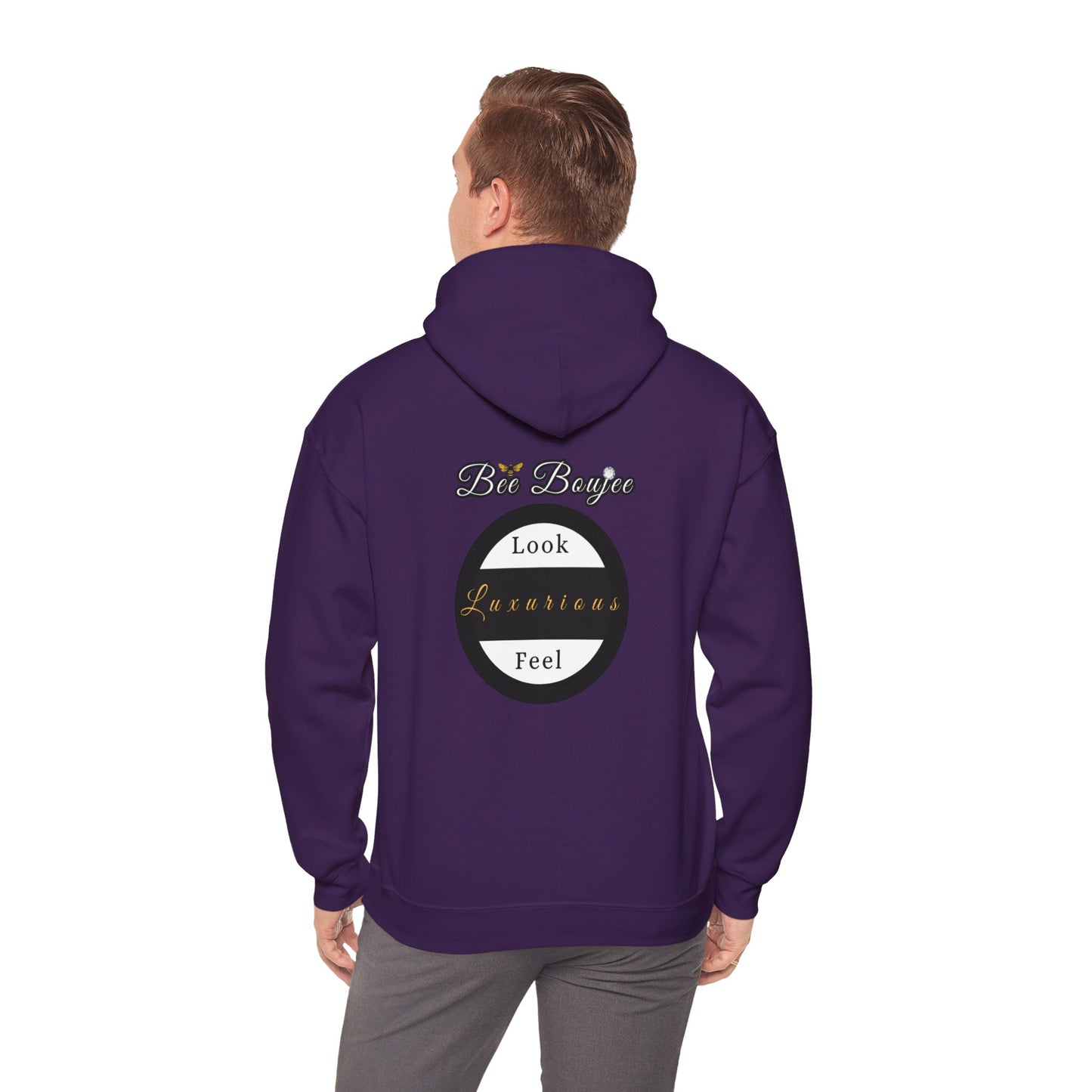 Halloween Booo in Boooujee Heavy Blend™ Hooded Sweatshirt - FAIR SKIN TONE