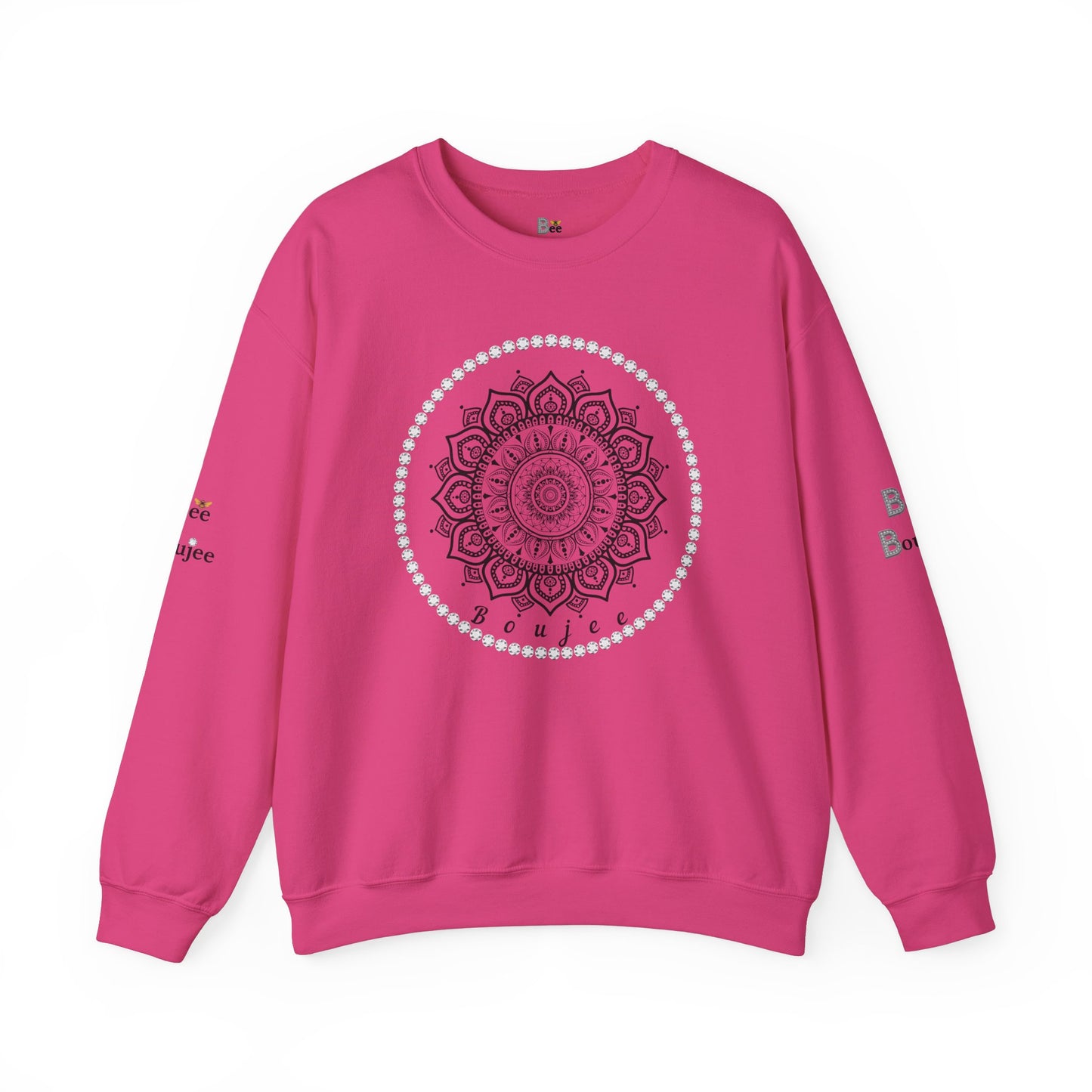 Boujee Black Burst - Heavy Blend™ Light Colors Crewneck Sweatshirt
