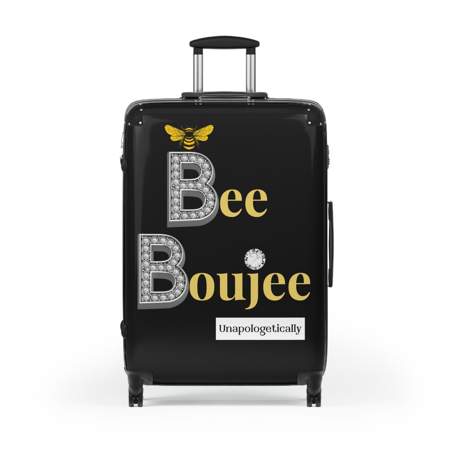 Bee Boujee Luggage - BLACK