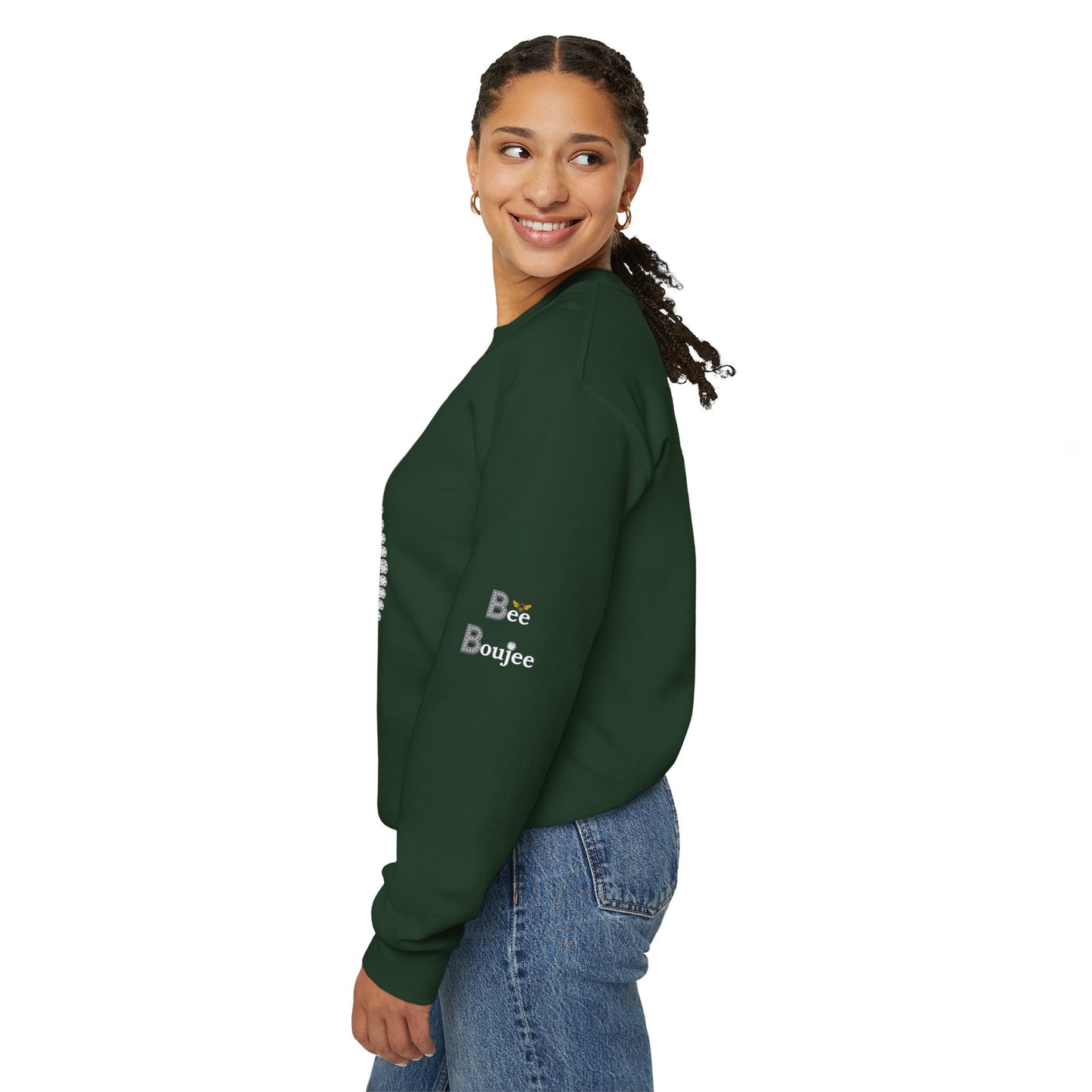 "Beeing" Boujee Ain't Easy - Heavy Blend™ Dark Colors Crewneck Sweatshirt