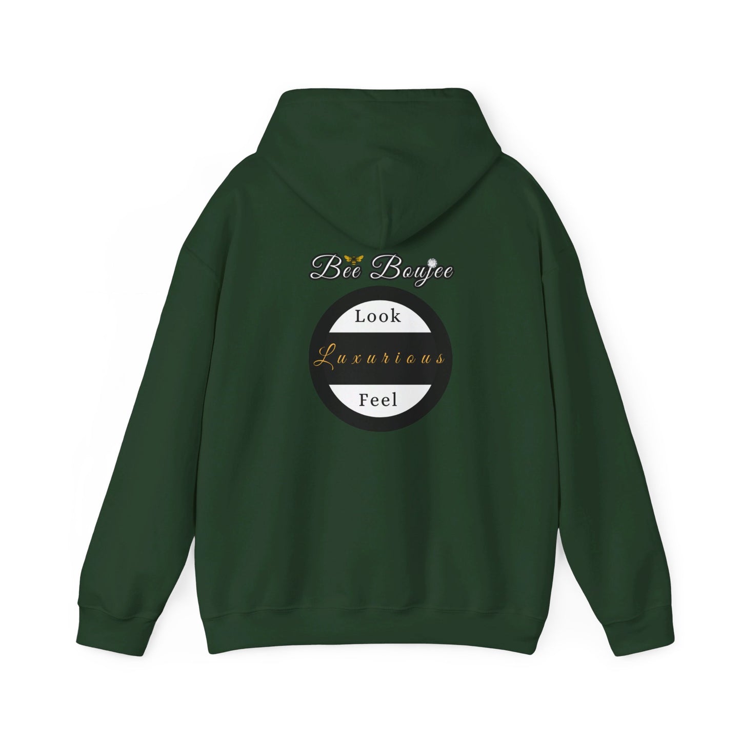 Halloween Booo in Boooujee Heavy Blend™ Hooded Sweatshirt - FAIR SKIN TONE