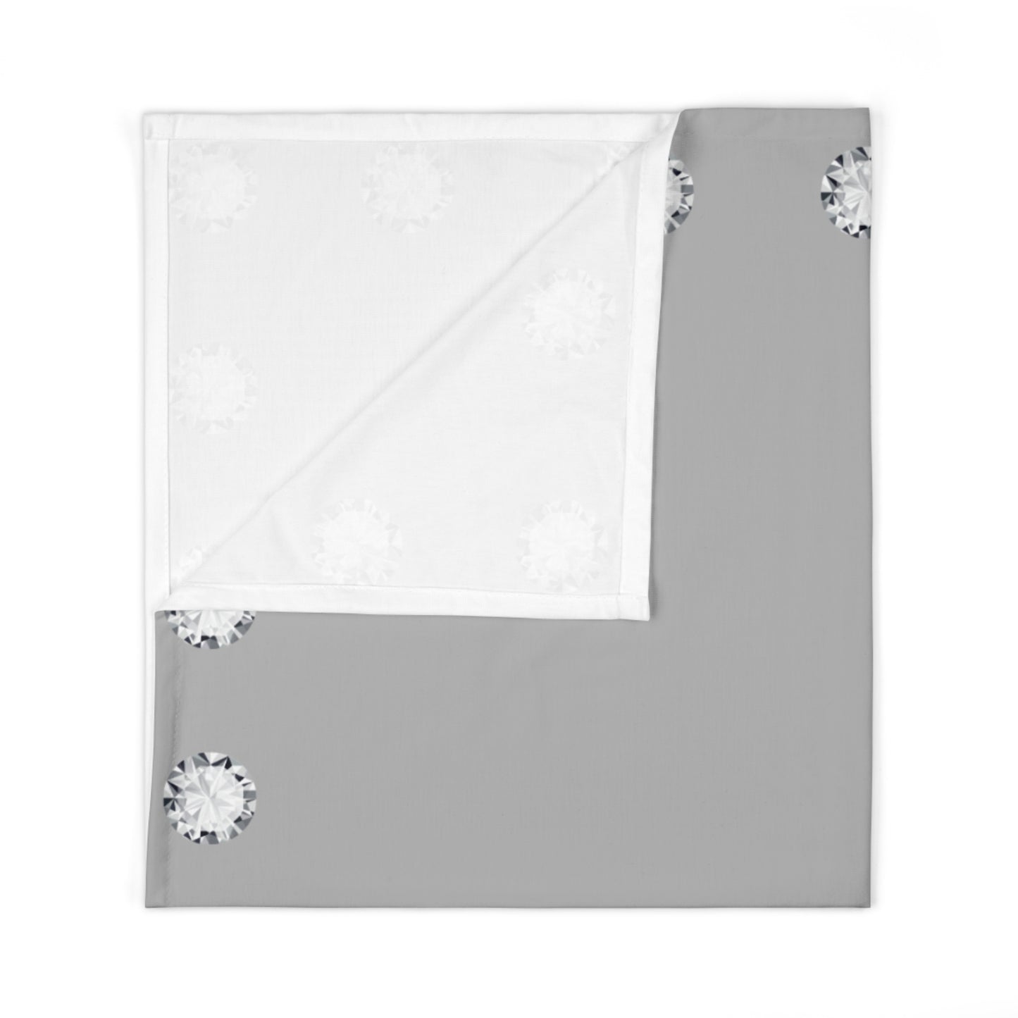 Boujee Baby - Swaddle Blanket LIGHT GREY