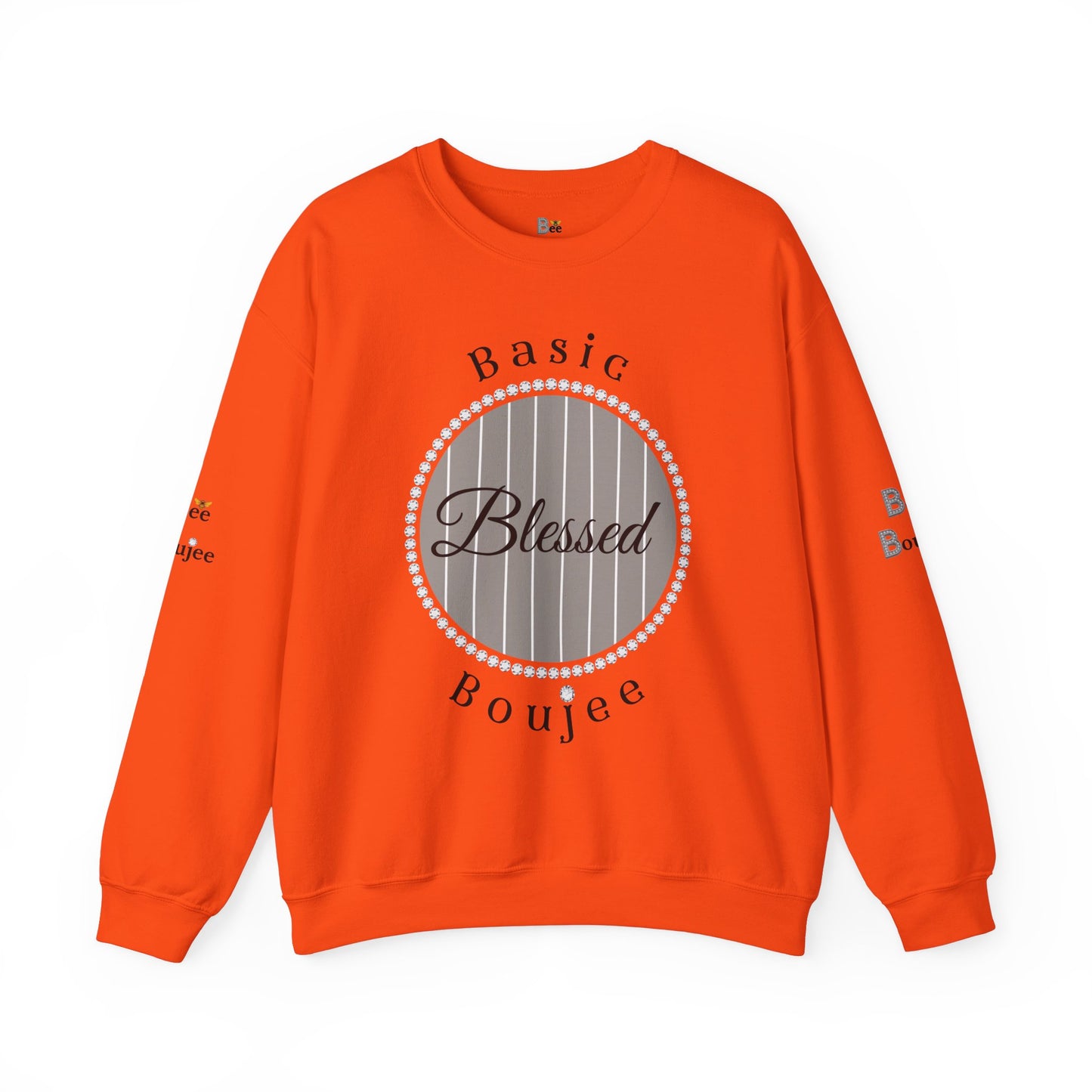 Basic Boujee Blessed - Heavy Blend™ Light Colors Crewneck Sweatshirt