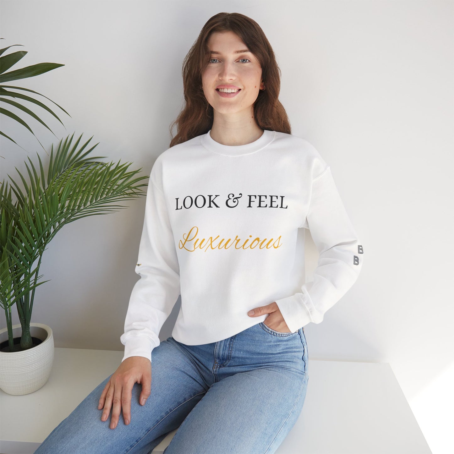 Look & Feel Luxurious - Heavy Blend™ Light Colors Crewneck Sweatshirt