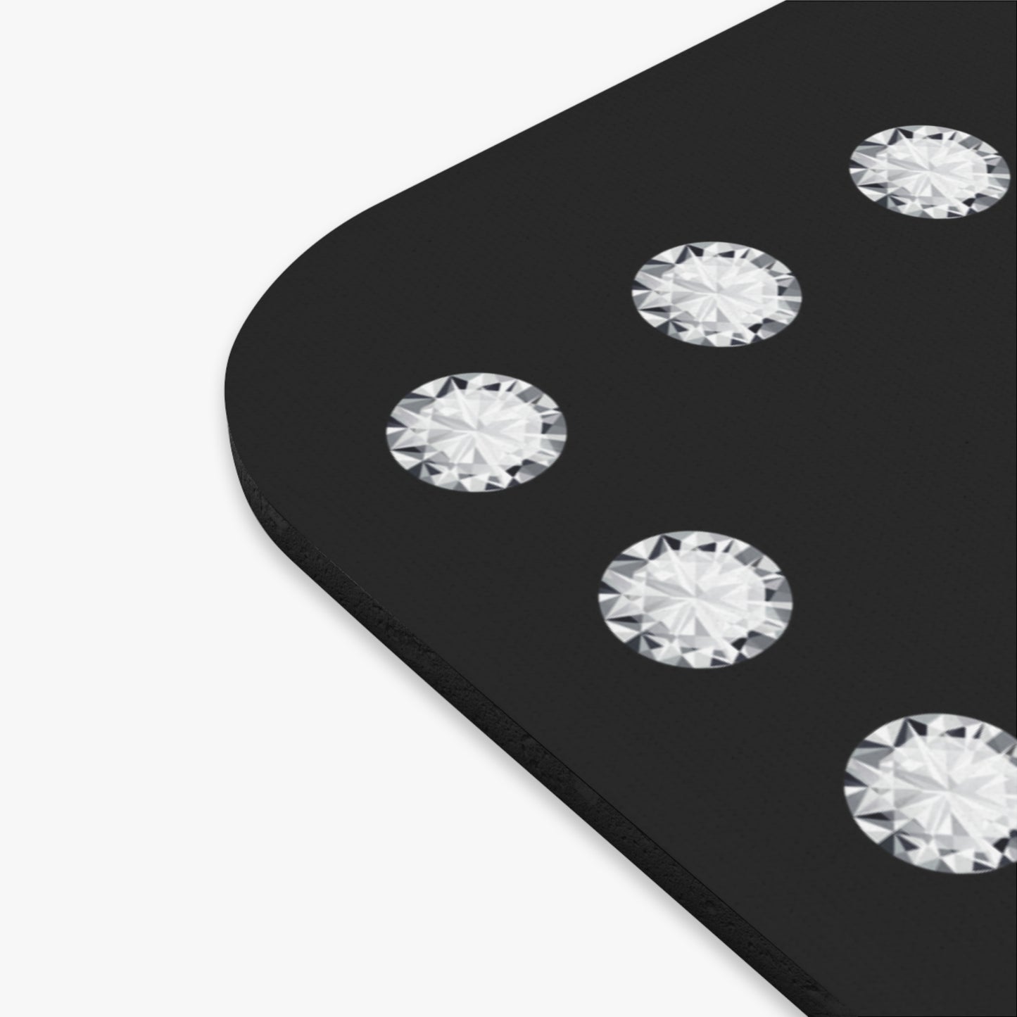 Boujee in Diamonds Mouse Pad BLACK (Rectangle)