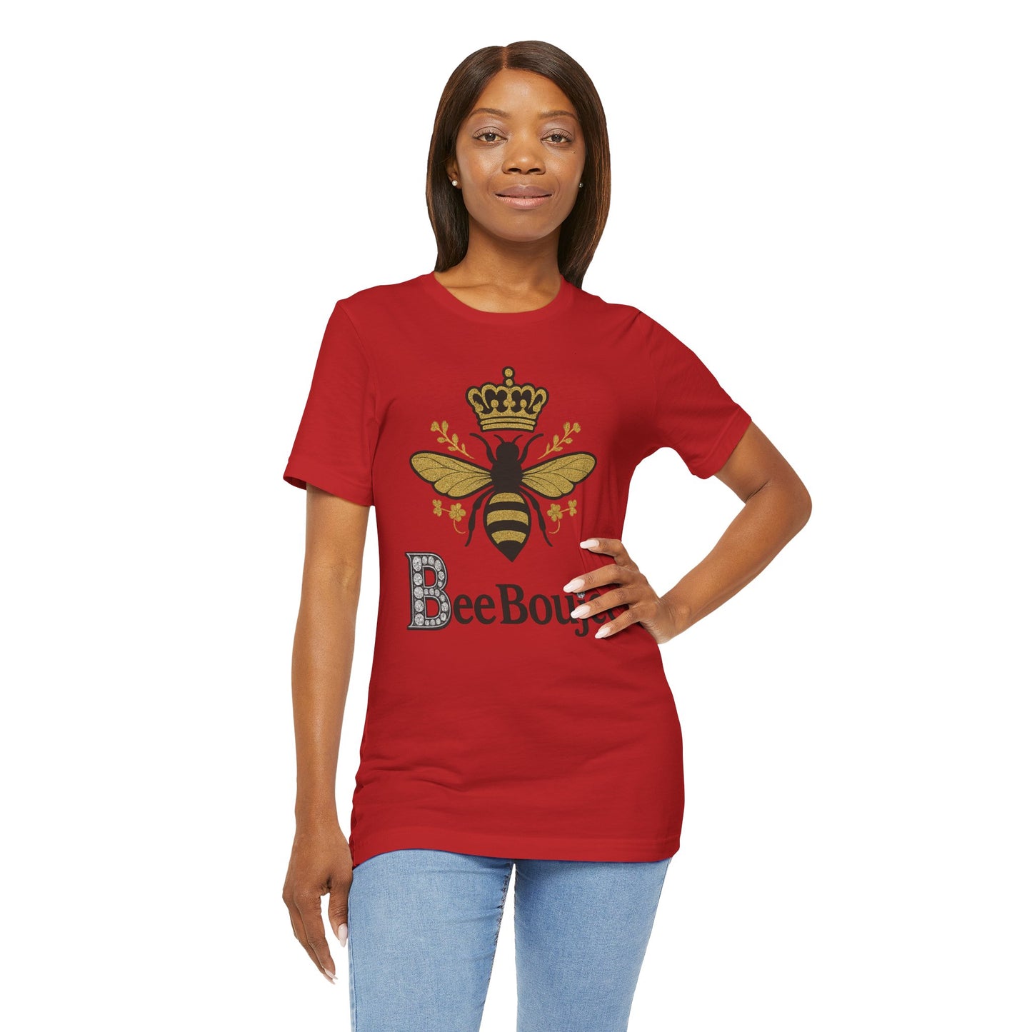 Bee Boujee Jersey Tee - Stylish Signature Bee Boujee T-Shirt for Casual Wear, Gift for Her, Nature Lovers, Birthday Present, Summer Fashion