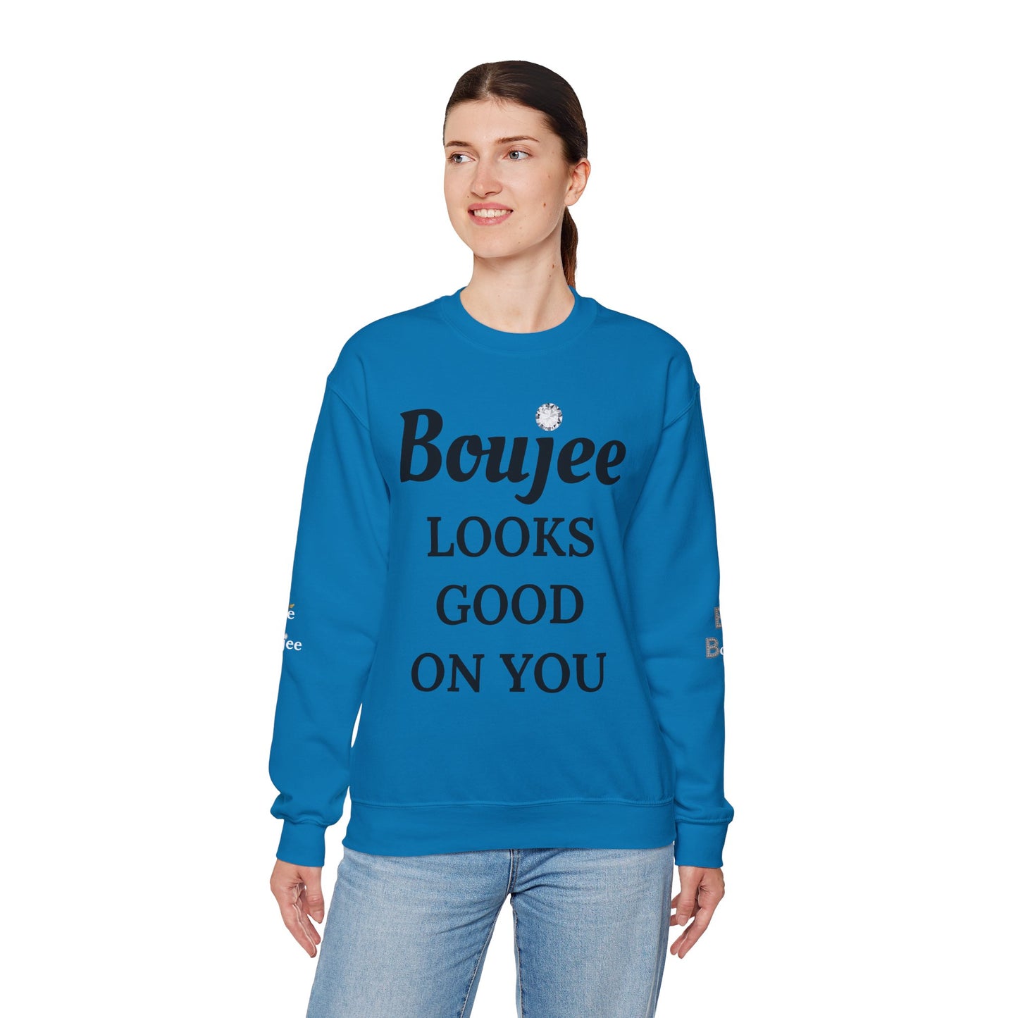 Boujee Looks Good On You - Heavy Blend™ Light Colors Crewneck Sweatshirt