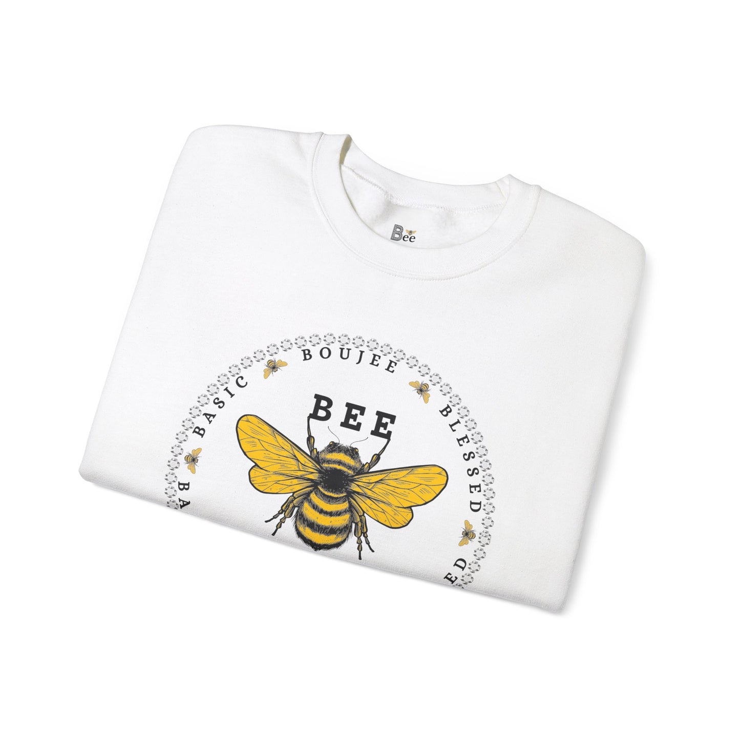 Basic Boujee Blessed - Heavy Blend™ Light Colors Crewneck Sweatshirt