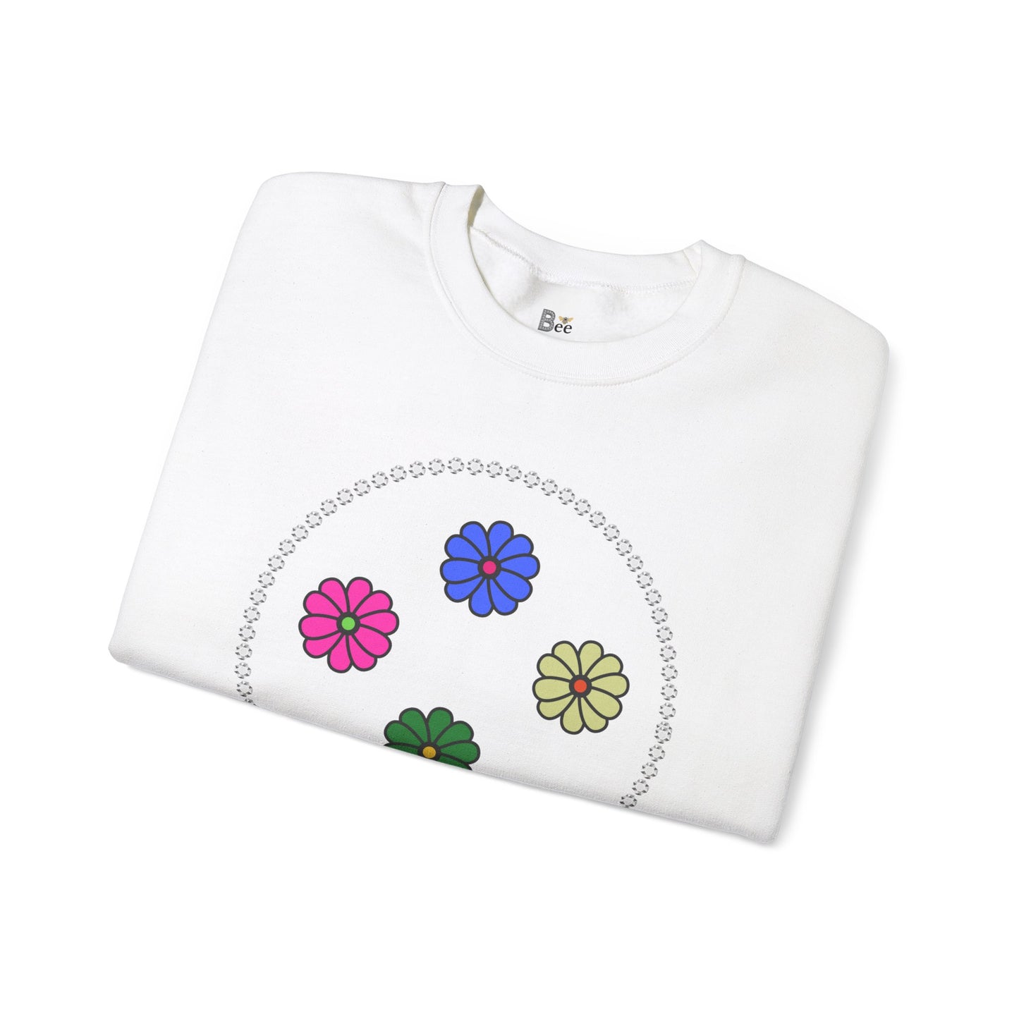 Boujee Mini Flowers in Diamonds Heavy Blend™ Light Colors Crewneck Sweatshirt