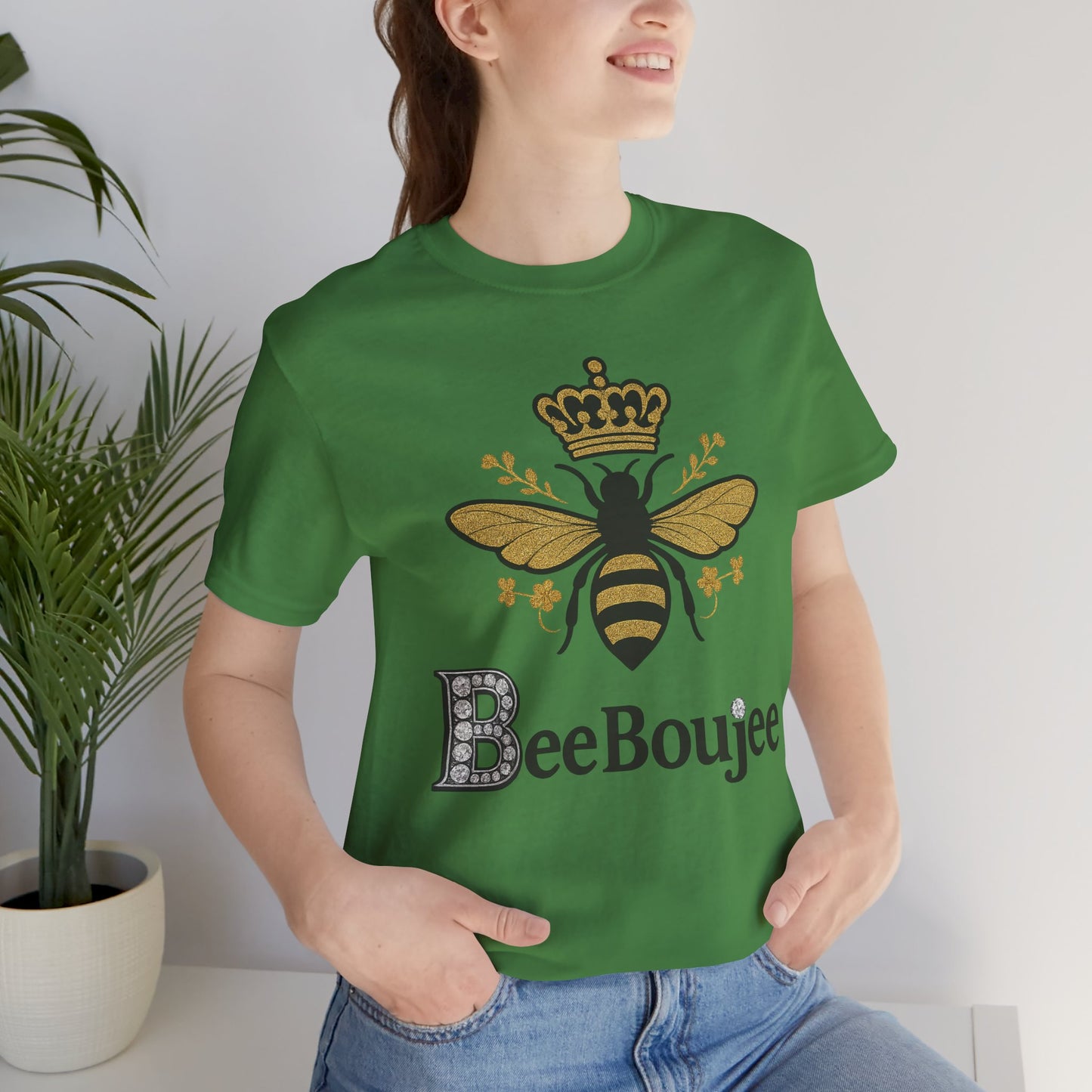 Bee Boujee Jersey Tee - Stylish Signature Bee Boujee T-Shirt for Casual Wear, Gift for Her, Nature Lovers, Birthday Present, Summer Fashion