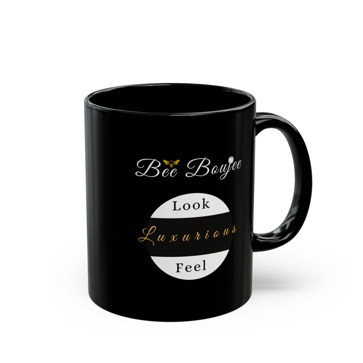 Halloween Booo in Booujee BLACK Mug 11oz FAIR SKIN TONE