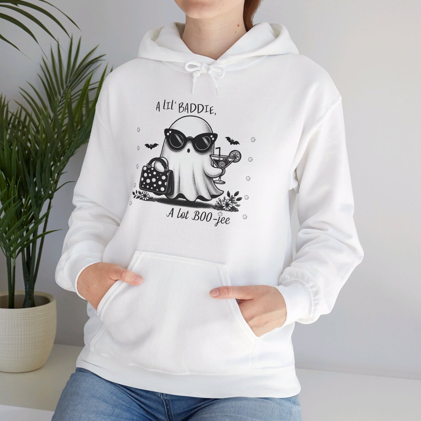 Halloween Booo in Boooujee Heavy Blend™ Hooded Sweatshirt