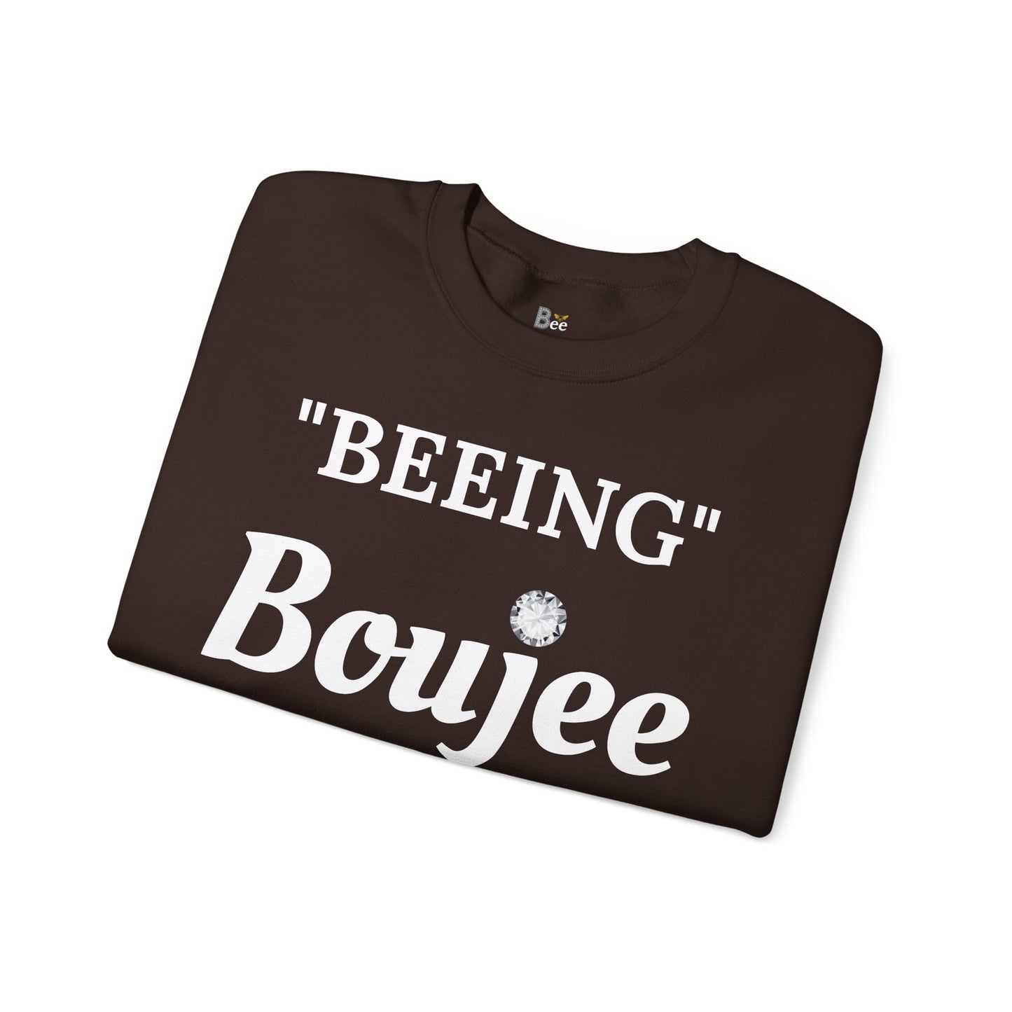"Beeing" Boujee Ain't Easy- Heavy Blend™ Dark Colors Crewneck Sweatshirt