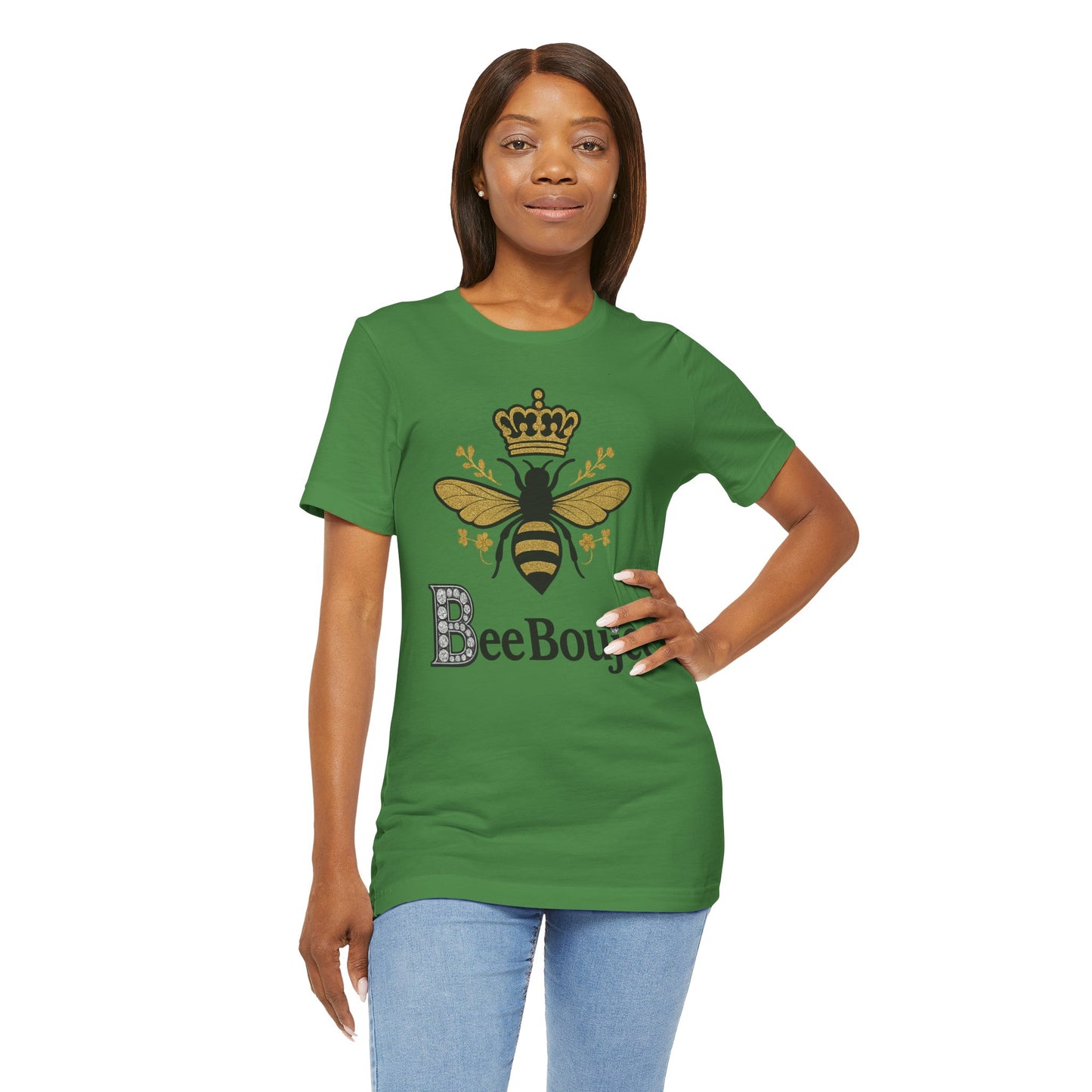 Bee Boujee Jersey Tee - Stylish Signature Bee Boujee T-Shirt for Casual Wear, Gift for Her, Nature Lovers, Birthday Present, Summer Fashion