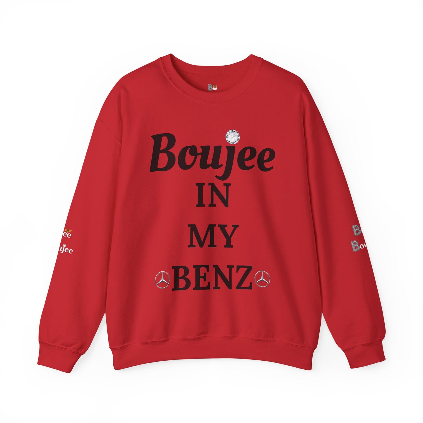 Boujee In My Benz - Heavy Blend™ Light Colors Crewneck Sweatshirt