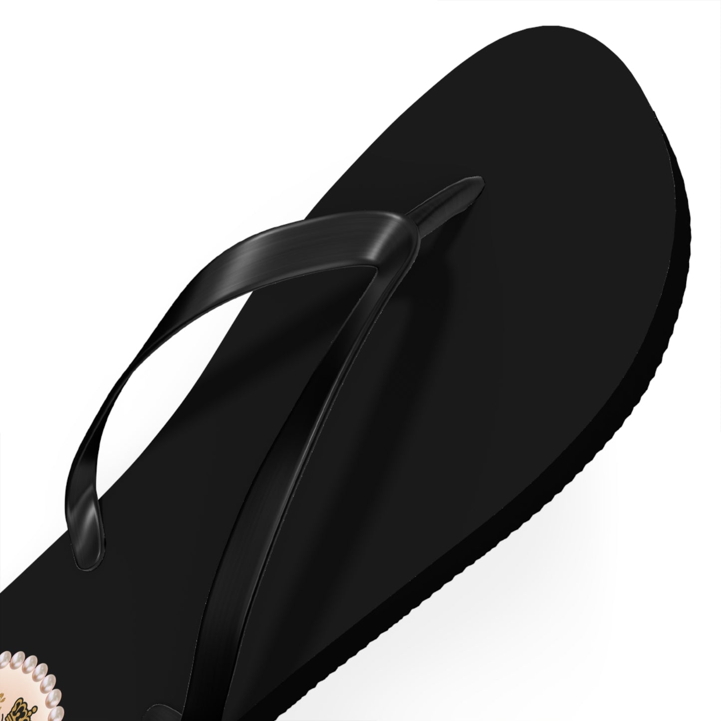Bee Boujee BLACK Flip Flops - EXTRA LARGE