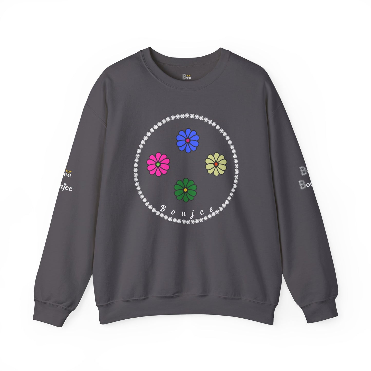 Boujee Mini Flowers - Heavy Blend™ Dark Colors Crewneck Sweatshirt