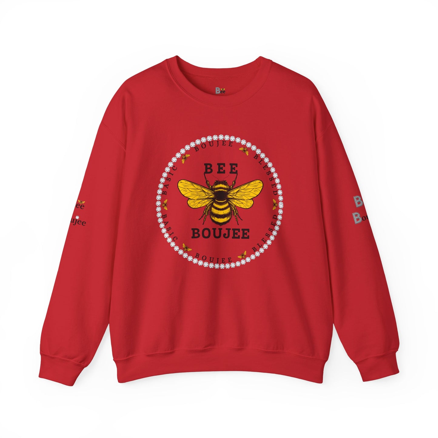 Basic Boujee Blessed - Heavy Blend™ Light Colors Crewneck Sweatshirt