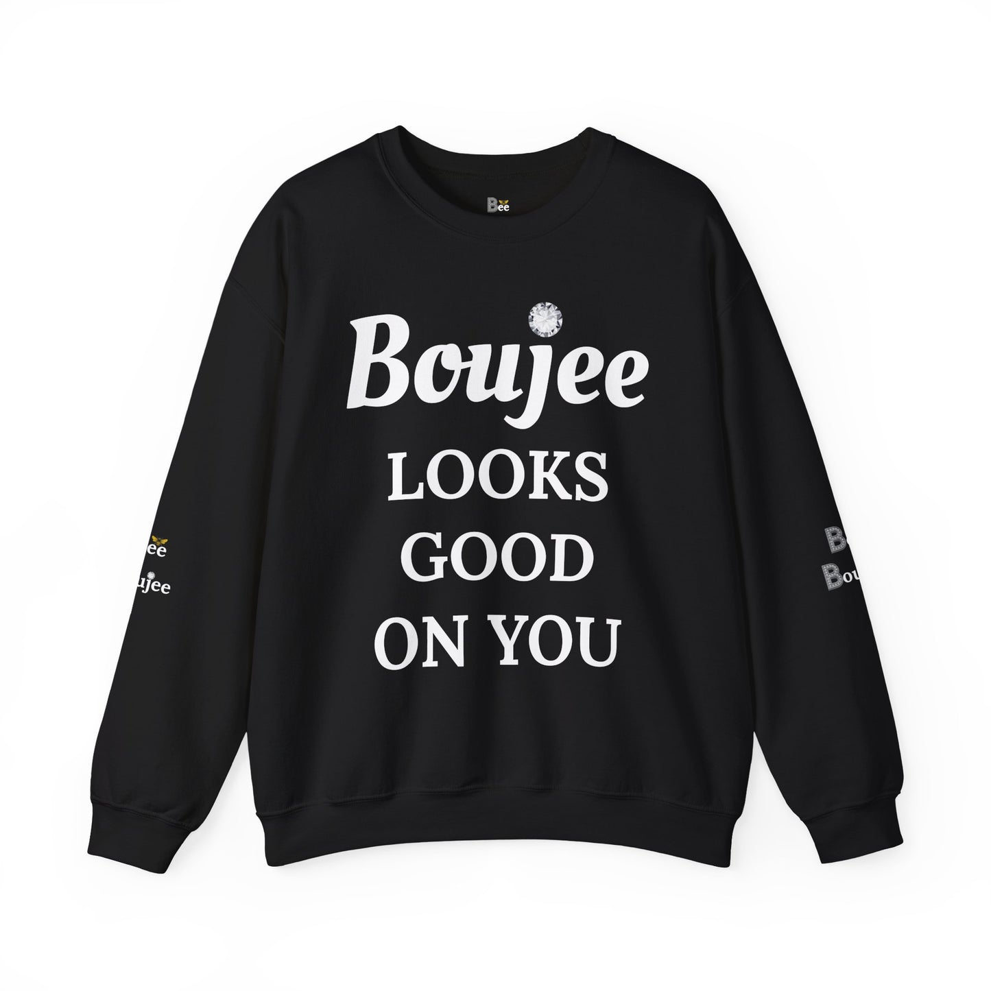 Boujee Looks Good On You - Heavy Blend™ Dark Colors Crewneck Sweatshirt