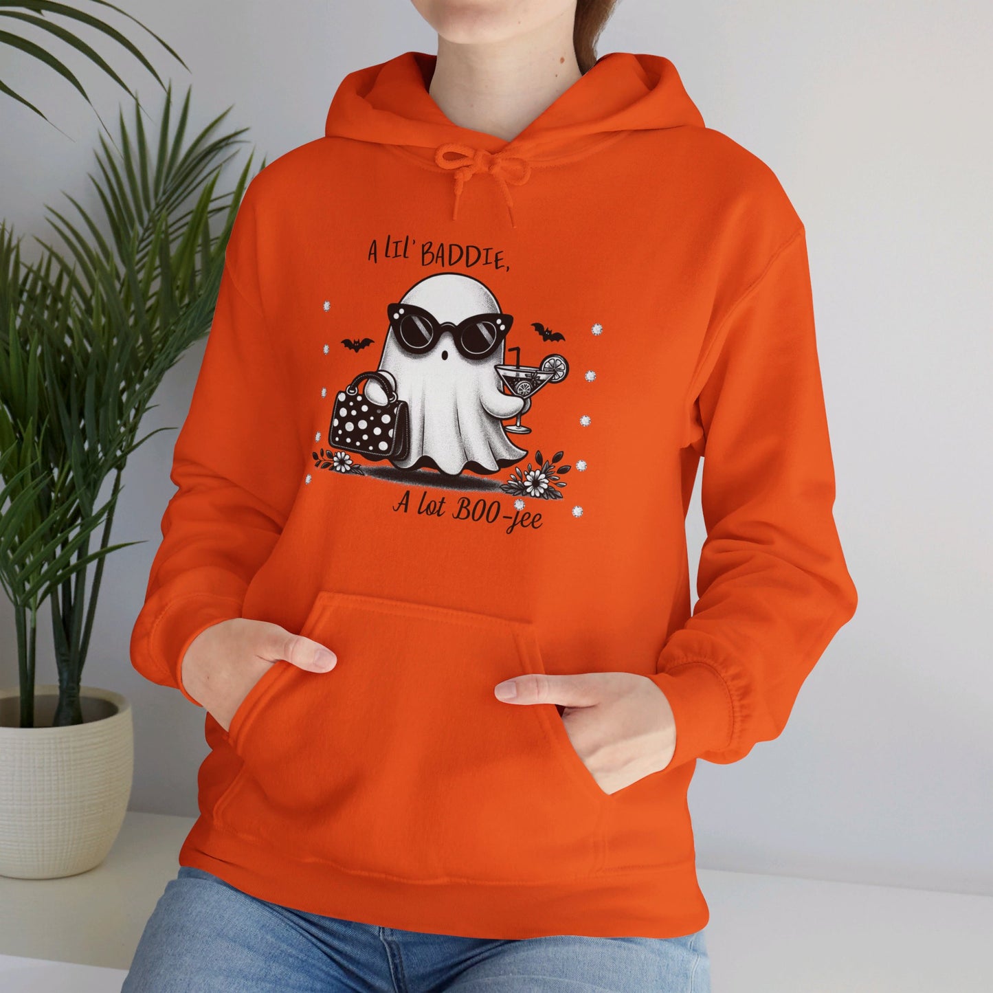Halloween Booo in Boooujee Heavy Blend™ Hooded Sweatshirt
