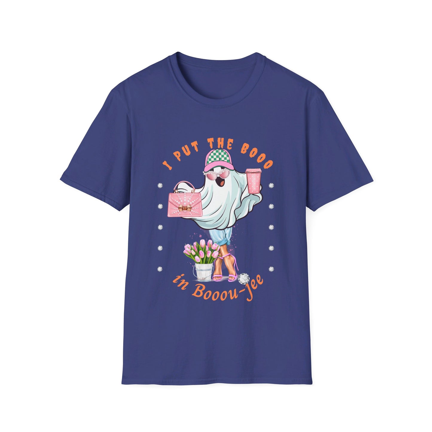Halloween Booo in Boooujee - Softstyle T-Shirt FAIR SKIN TONE