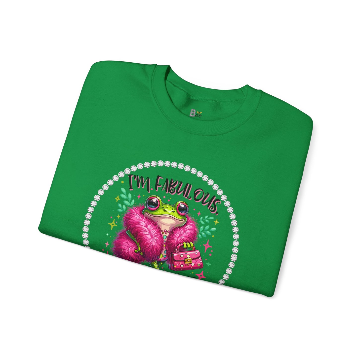 Boujee Frog I'm Fabulous And I Know It - Heavy Blend™ Light Colors Crewneck Sweatshirt