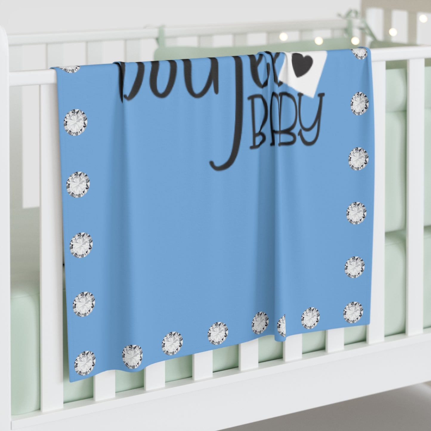Boujee Baby - Swaddle Blanket BLUE