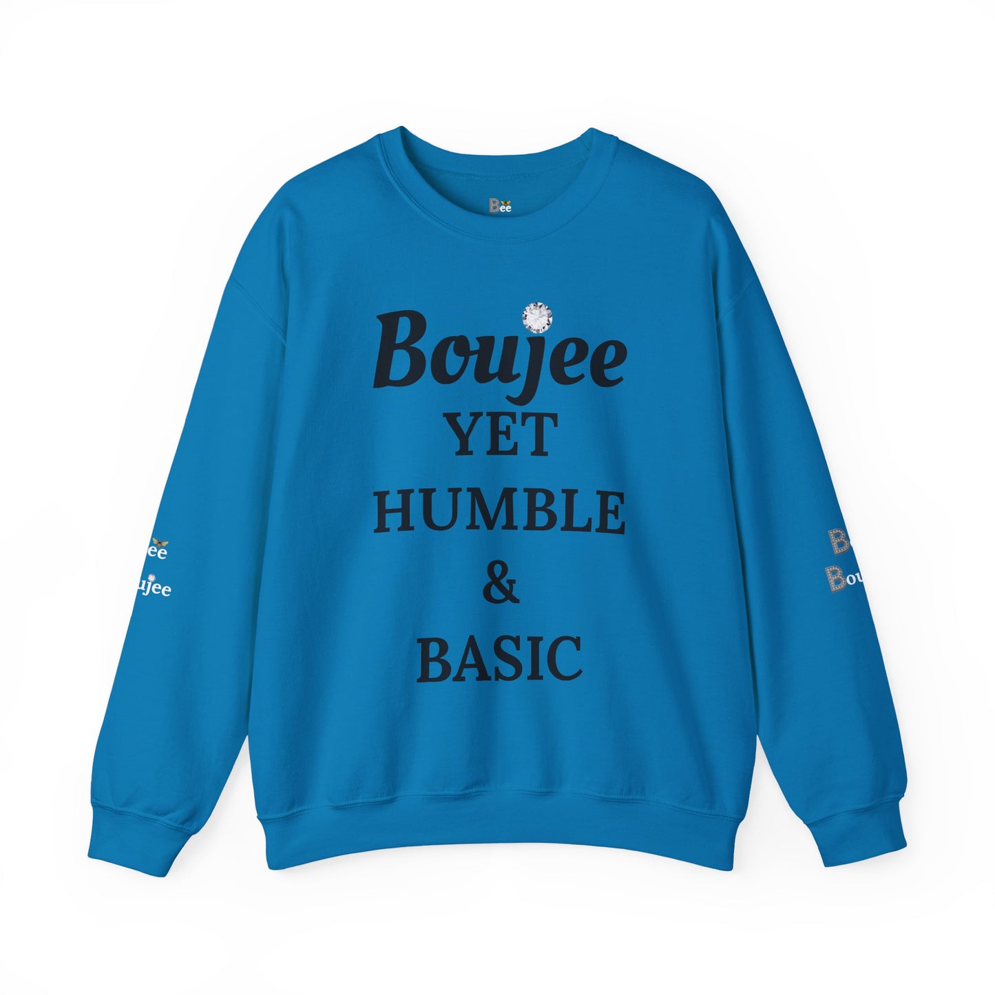 Boujee Yet Humble & Basic - Heavy Blend™ Light Colors Crewneck Sweatshirt