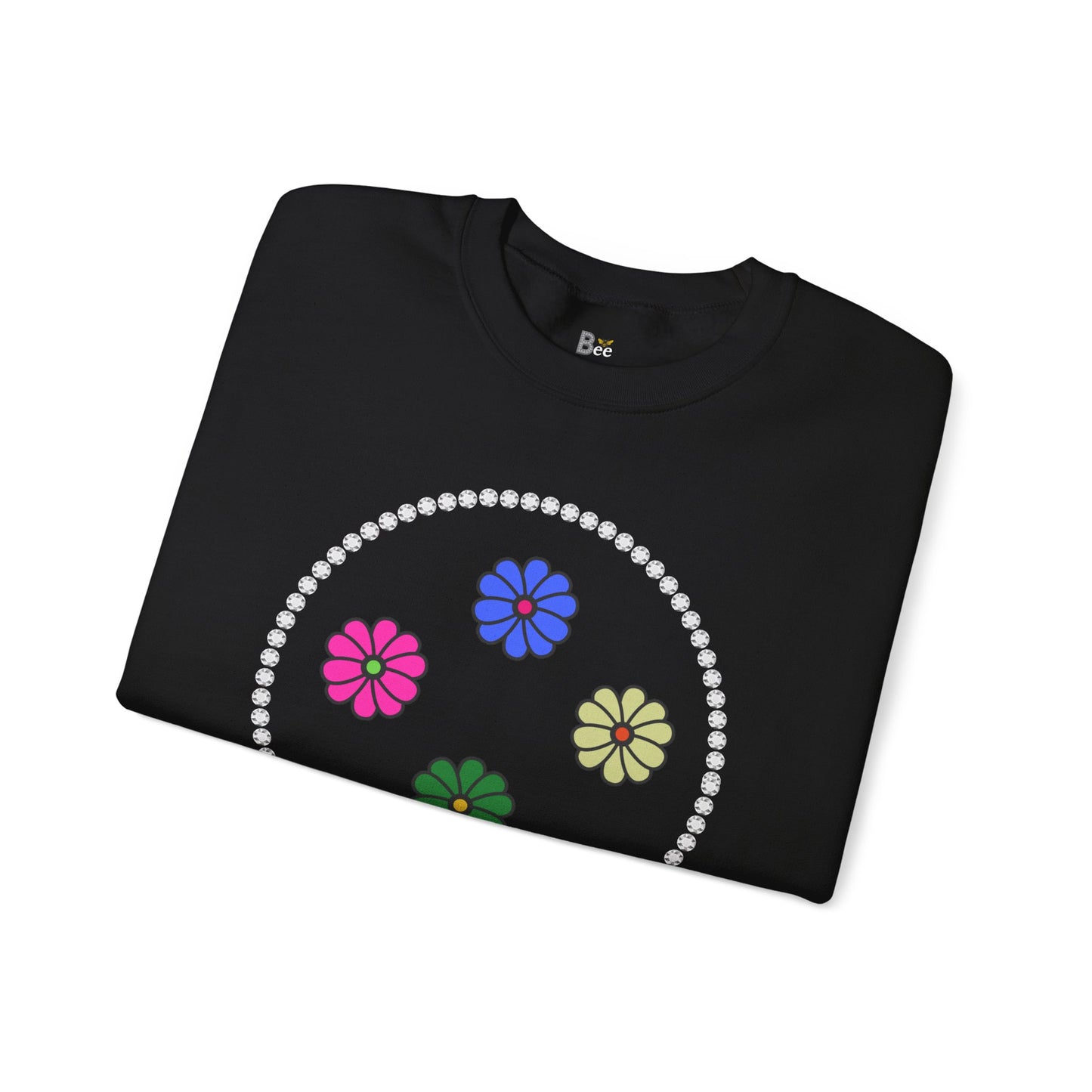 Boujee Mini Flowers - Heavy Blend™ Dark Colors Crewneck Sweatshirt