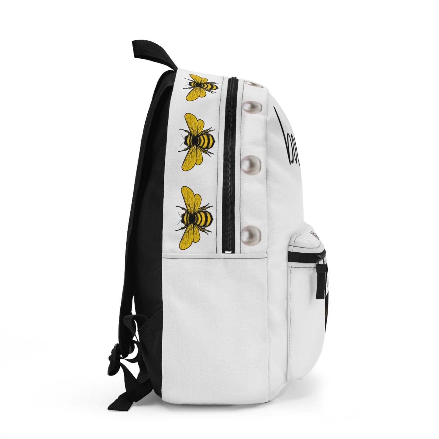 Boujee Baby PEARLS - Backpack WHITE