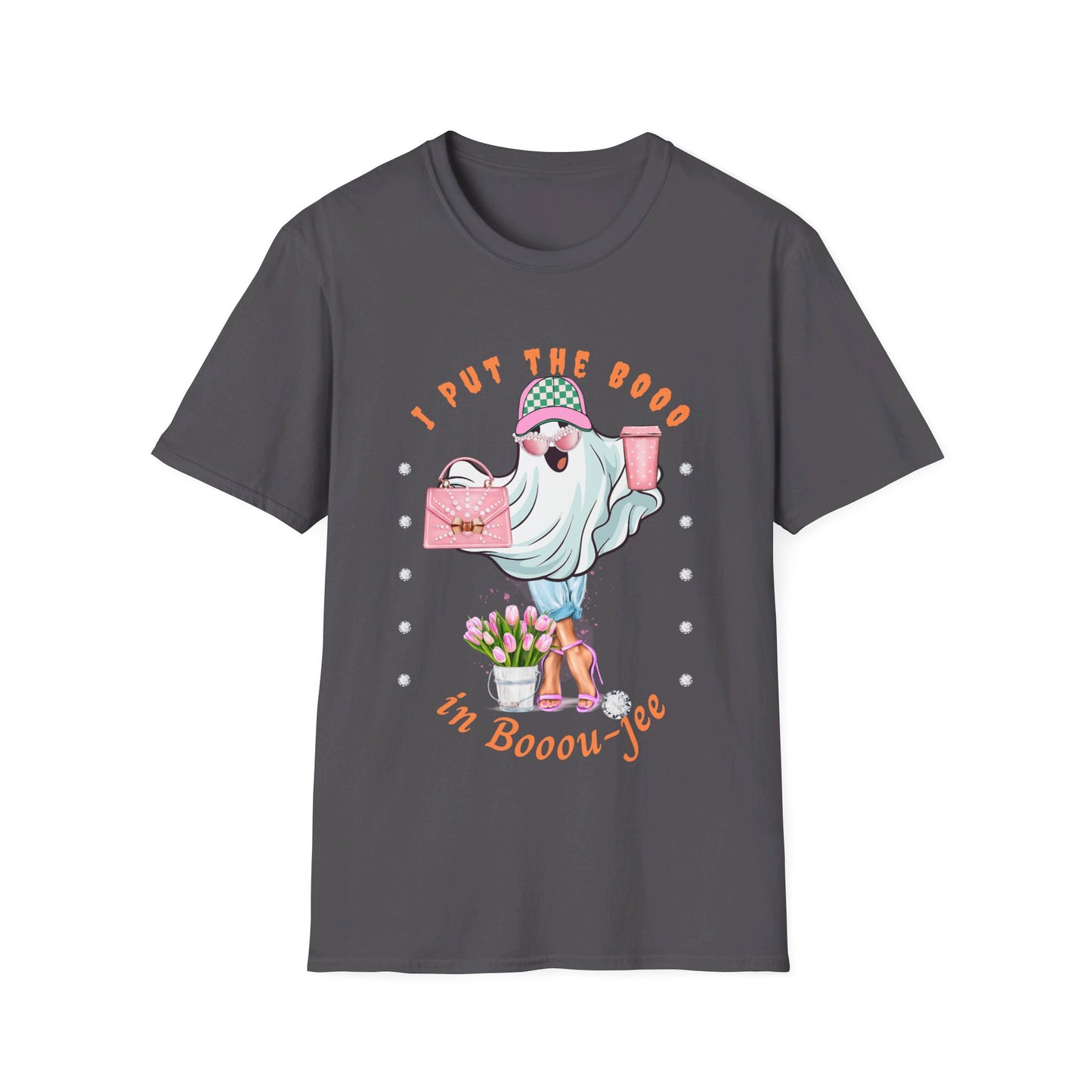 Halloween Booo in Boooujee - Softstyle T-Shirt FAIR SKIN TONE