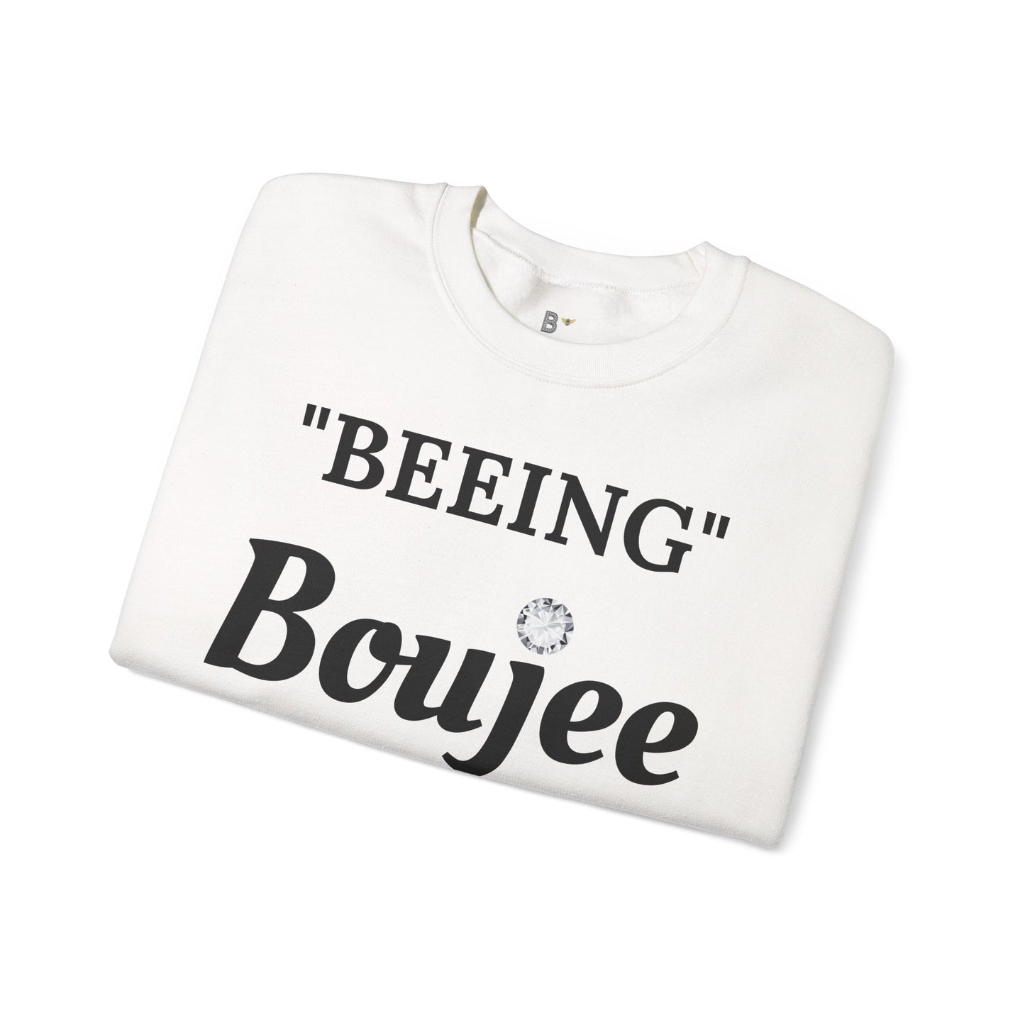 "Beeing" Boujee Ain't Easy- Heavy Blend™ Light Colors Crewneck Sweatshirt