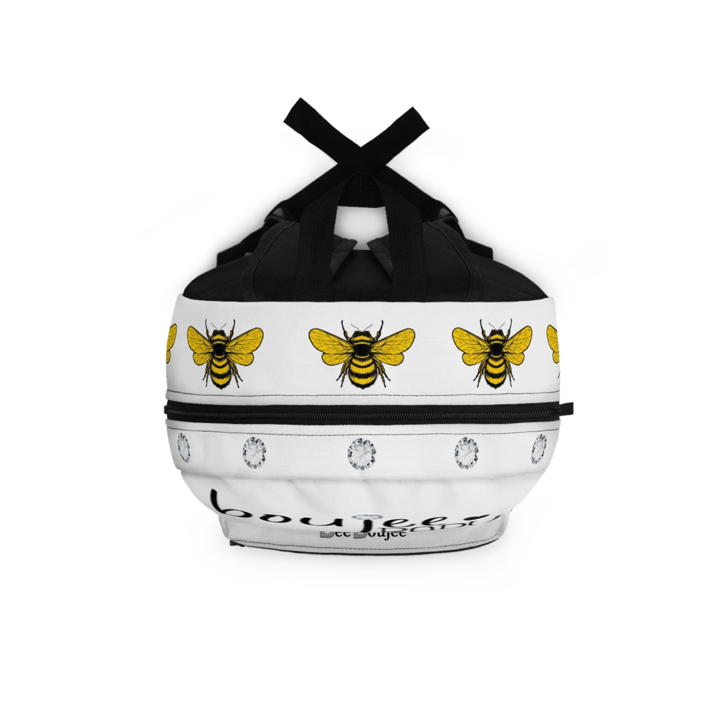 Boujee Baby DIAMONDS - Backpack WHITE