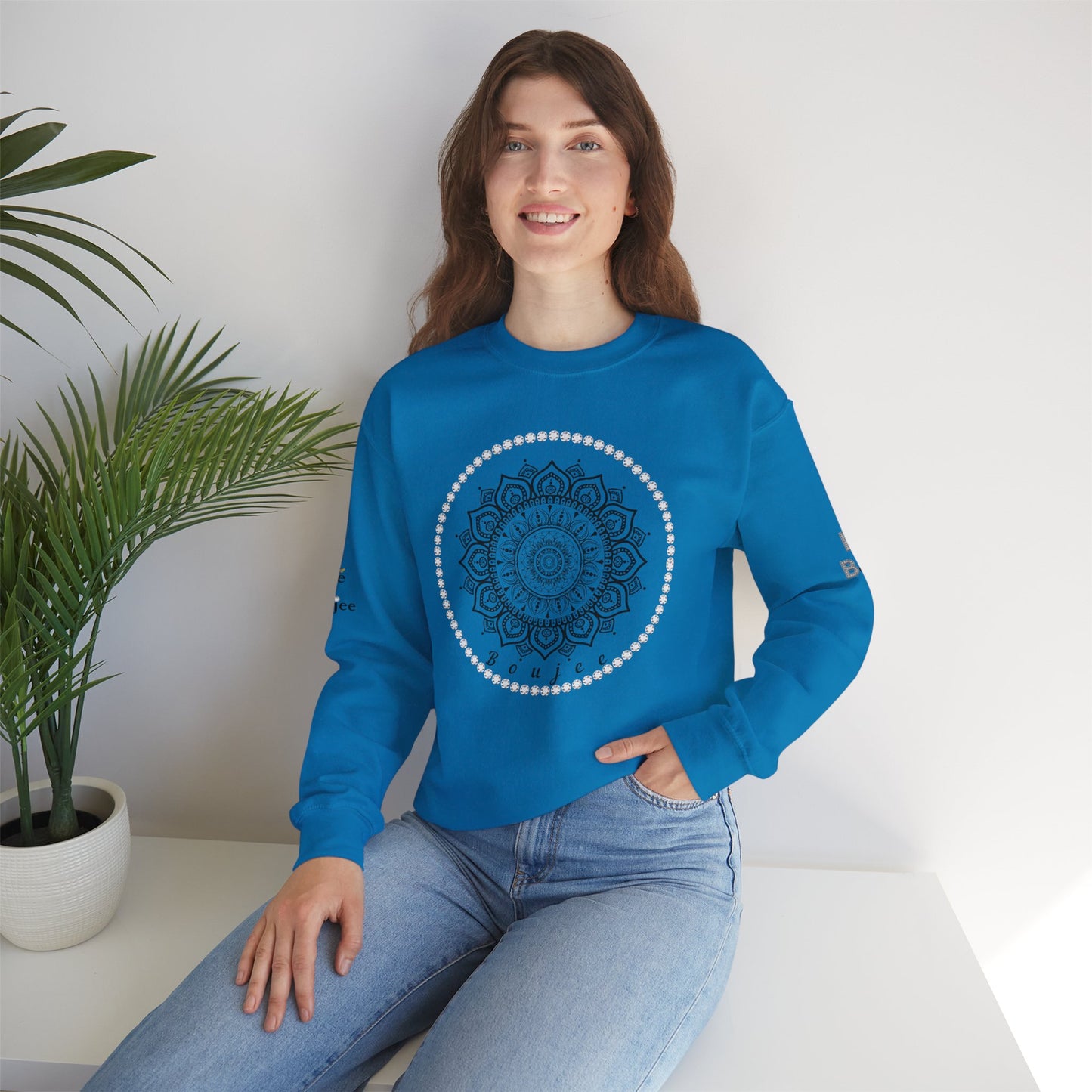 Boujee Black Burst - Heavy Blend™ Light Colors Crewneck Sweatshirt