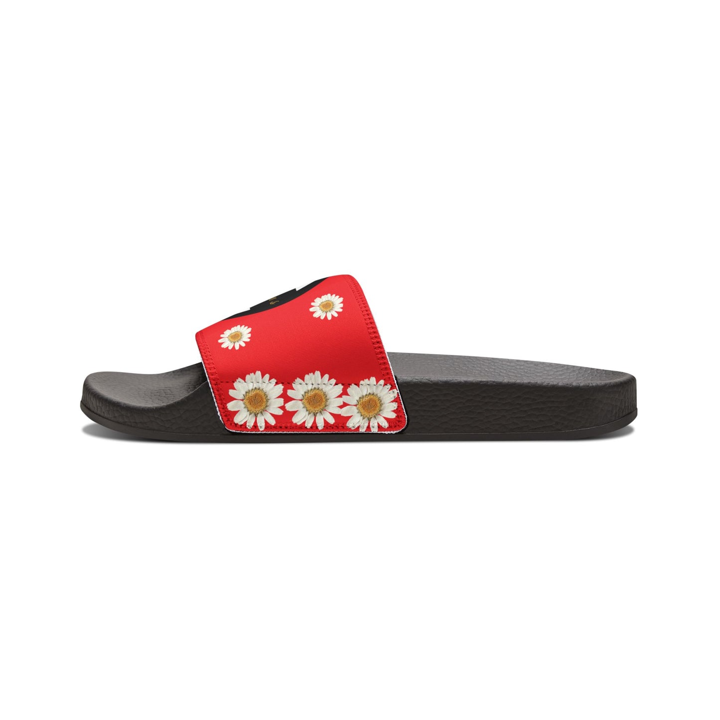Bee Boujee - RED Flowers Women's Removable-Strap Sandals