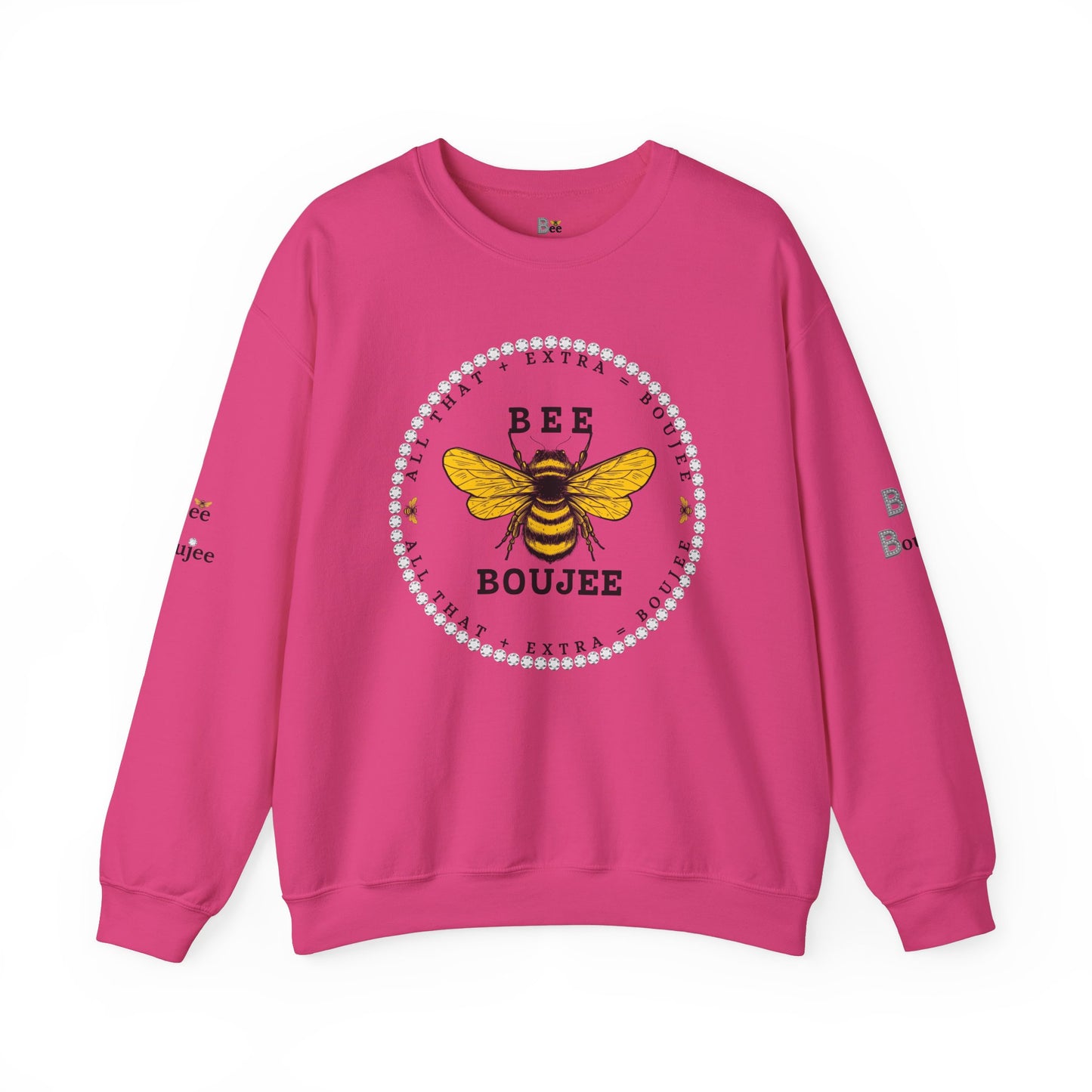 All That + Extra = Boujee - Heavy Blend™ Light Colors Crewneck Sweatshirt