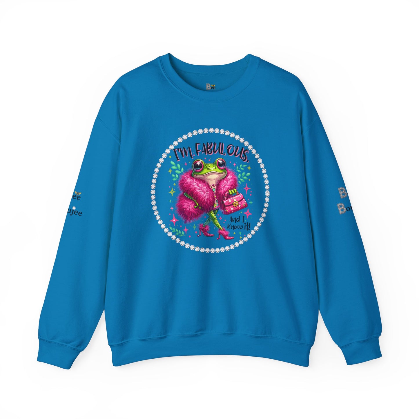 Boujee Frog I'm Fabulous And I Know It - Heavy Blend™ Light Colors Crewneck Sweatshirt
