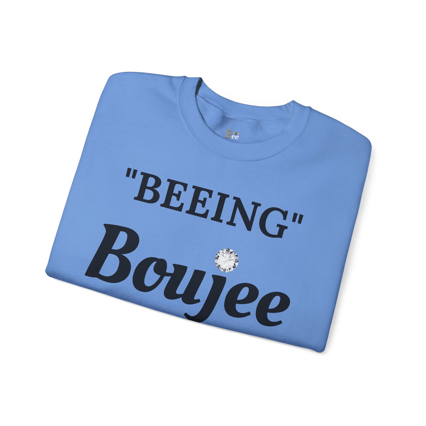 "Beeing" Boujee Ain't Easy- Heavy Blend™ Light Colors Crewneck Sweatshirt