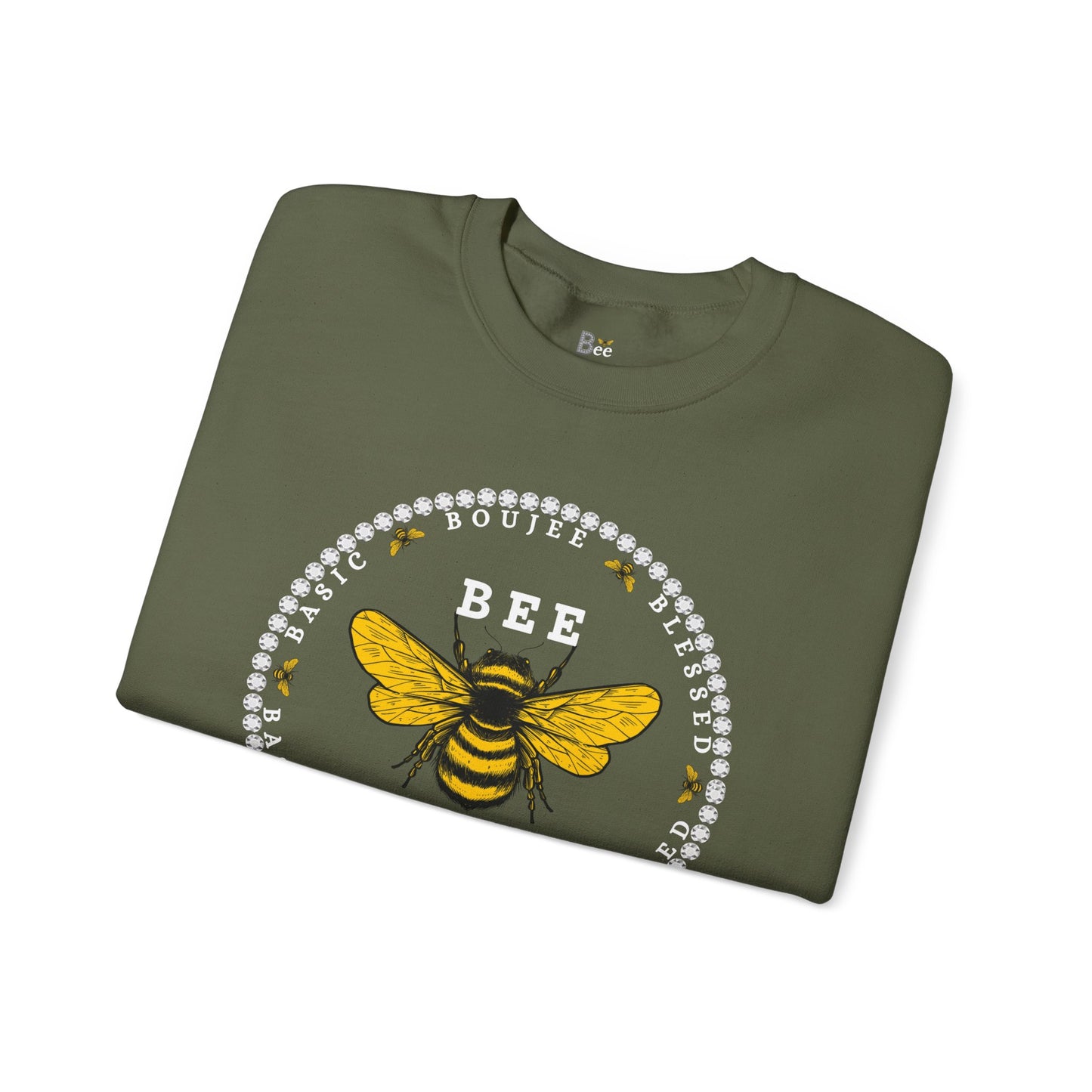 Basic Boujee Blessed - Heavy Blend™ Dark Colors Crewneck Sweatshirt