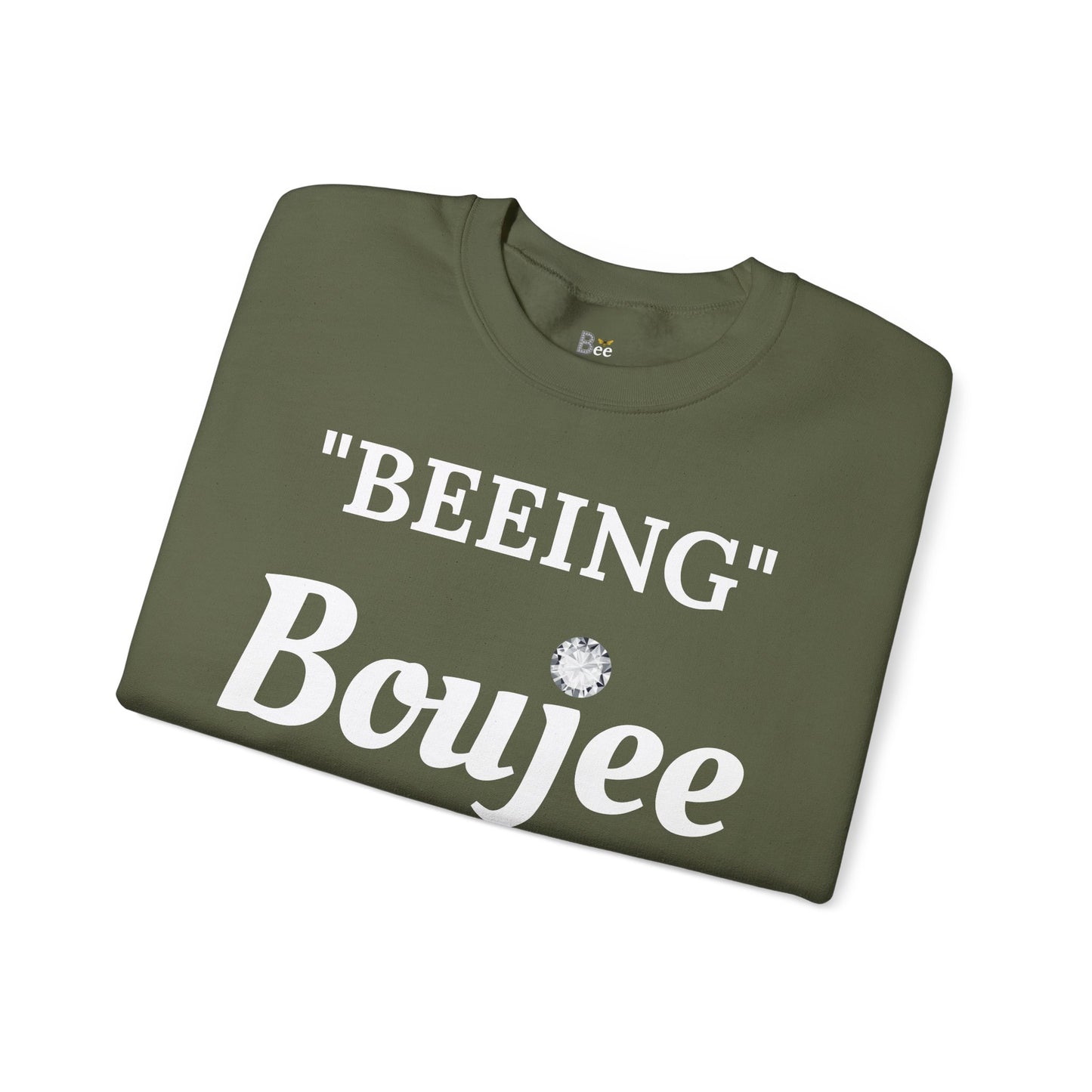 "Beeing" Boujee Ain't Easy- Heavy Blend™ Dark Colors Crewneck Sweatshirt
