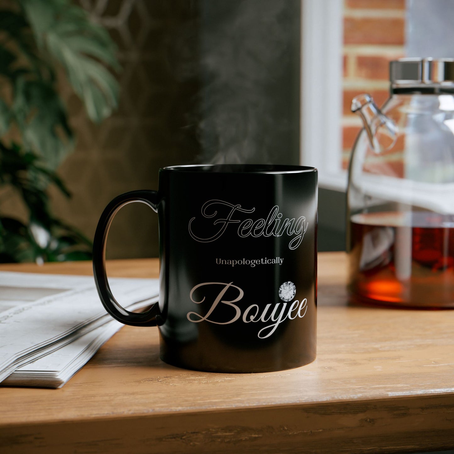 Feeling Boujee - Mug BLACK 11oz