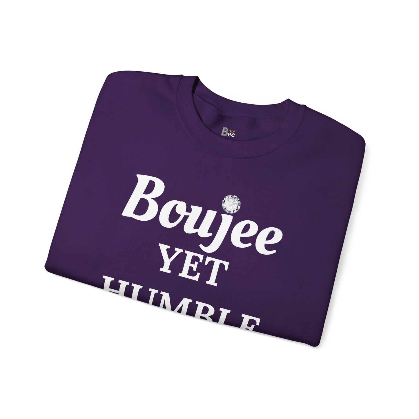 Boujee Yet Humble & Basic - Heavy Blend™ Dark Colors Crewneck Sweatshirt
