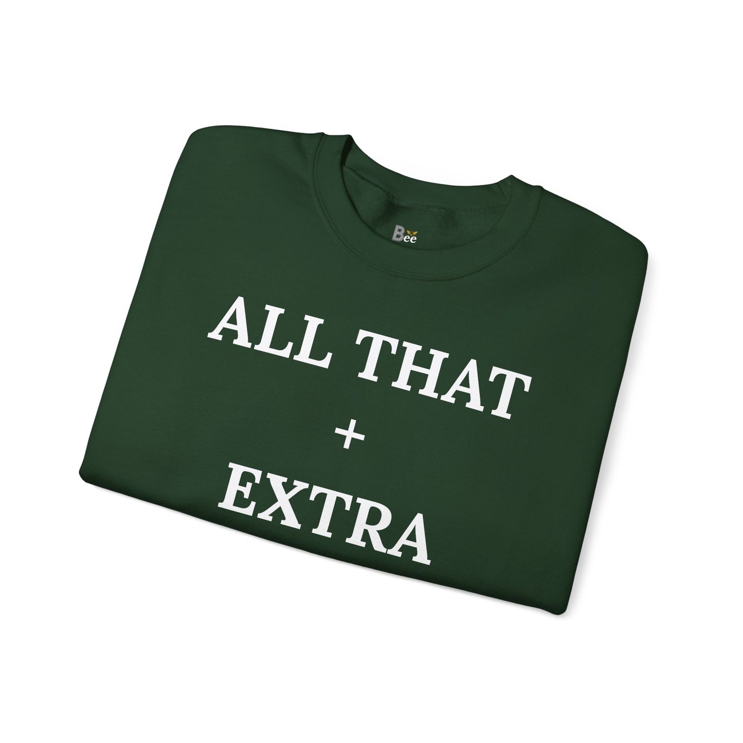 All That + Extra = Boujee - Heavy Blend™ Dark Colors Crewneck Sweatshirt