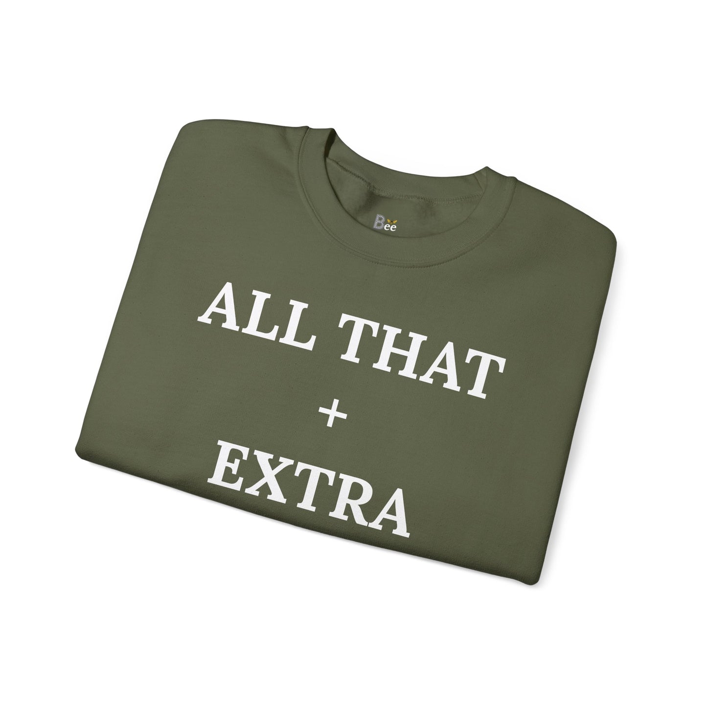 All That + Extra = Boujee - Heavy Blend™ Dark Colors Crewneck Sweatshirt