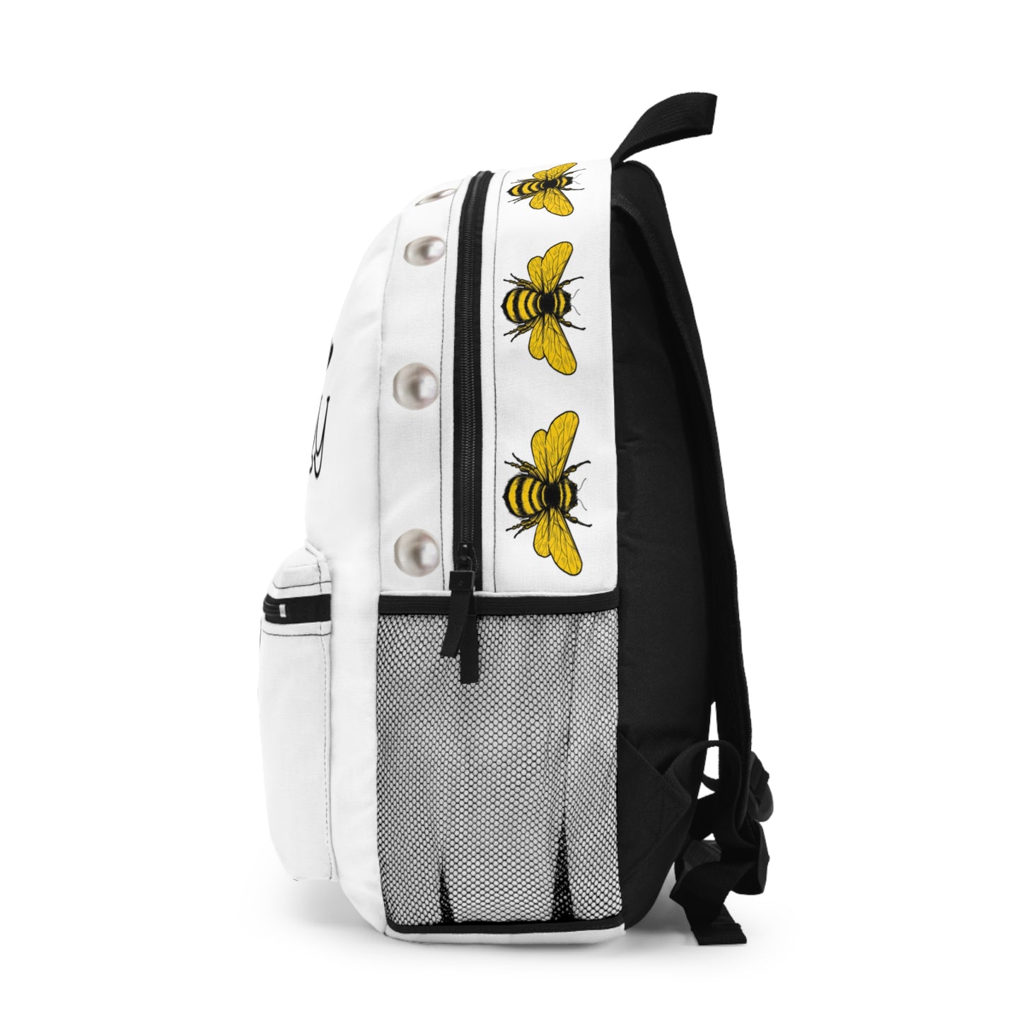 Boujee Baby PEARLS - Backpack WHITE