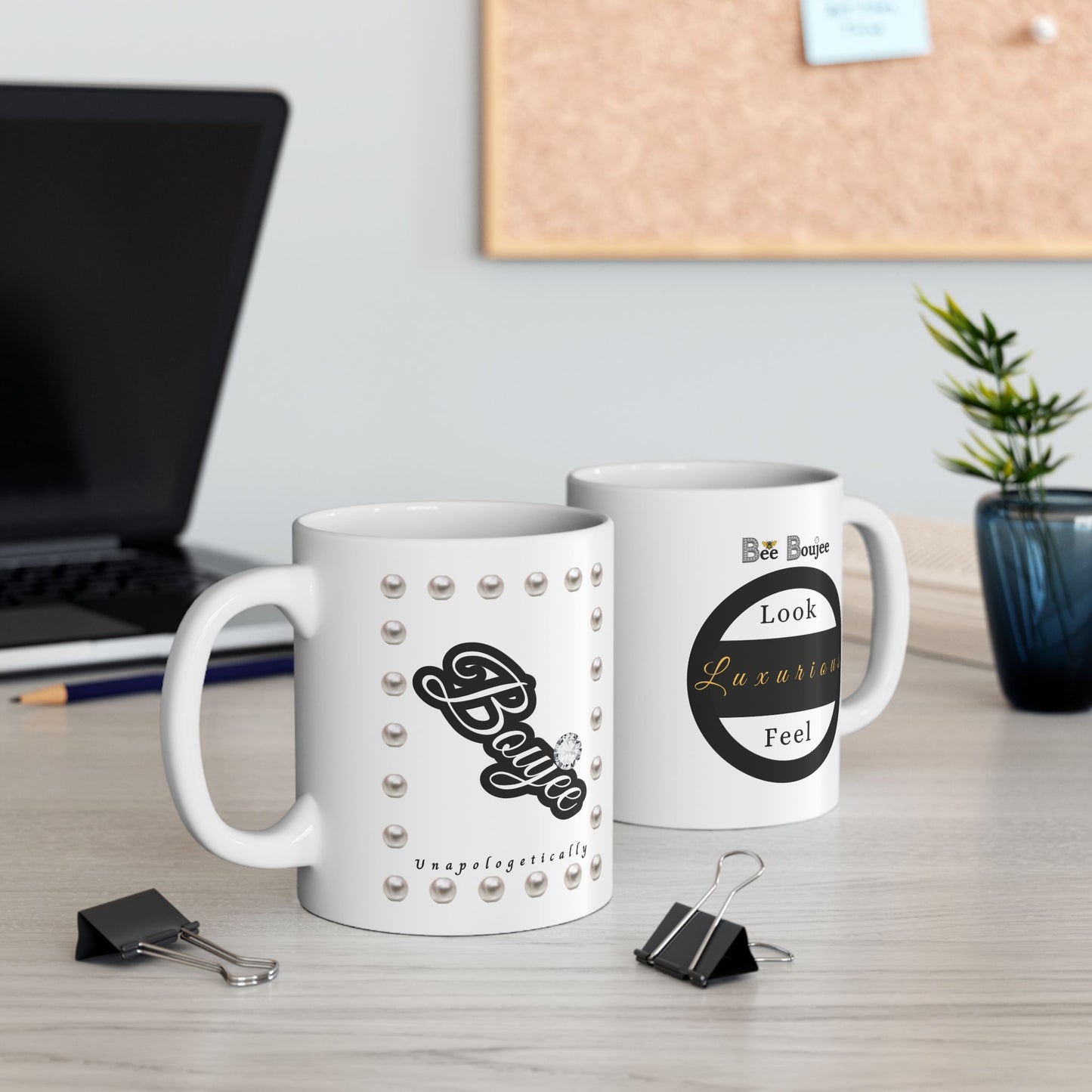 Boujee in Pearls - Mug WHITE 11oz
