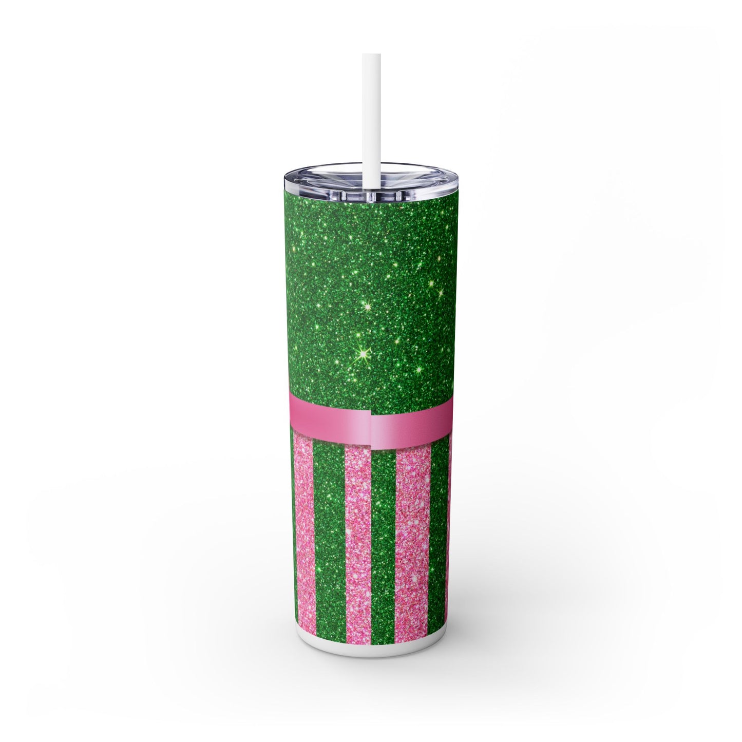 Boujee Sorority - Skinny Tumbler with Straw, 20oz