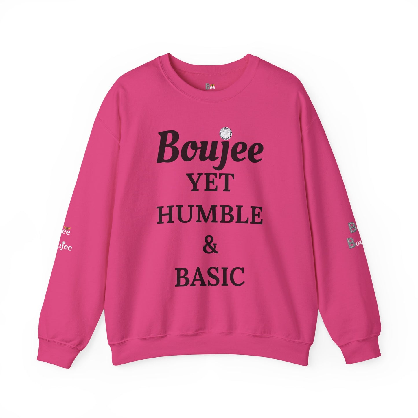 Boujee Yet Humble & Basic - Heavy Blend™ Light Colors Crewneck Sweatshirt