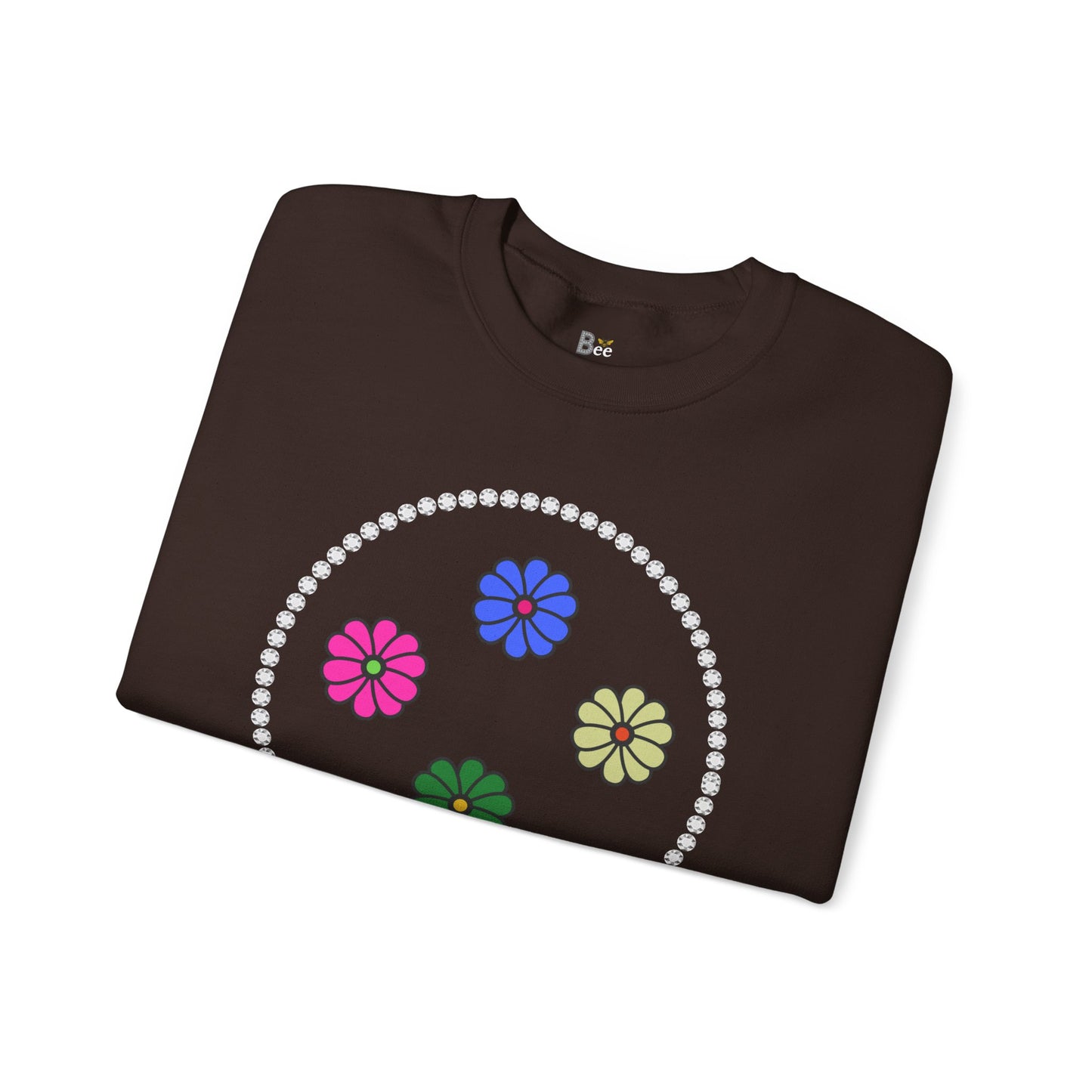 Boujee Mini Flowers - Heavy Blend™ Dark Colors Crewneck Sweatshirt