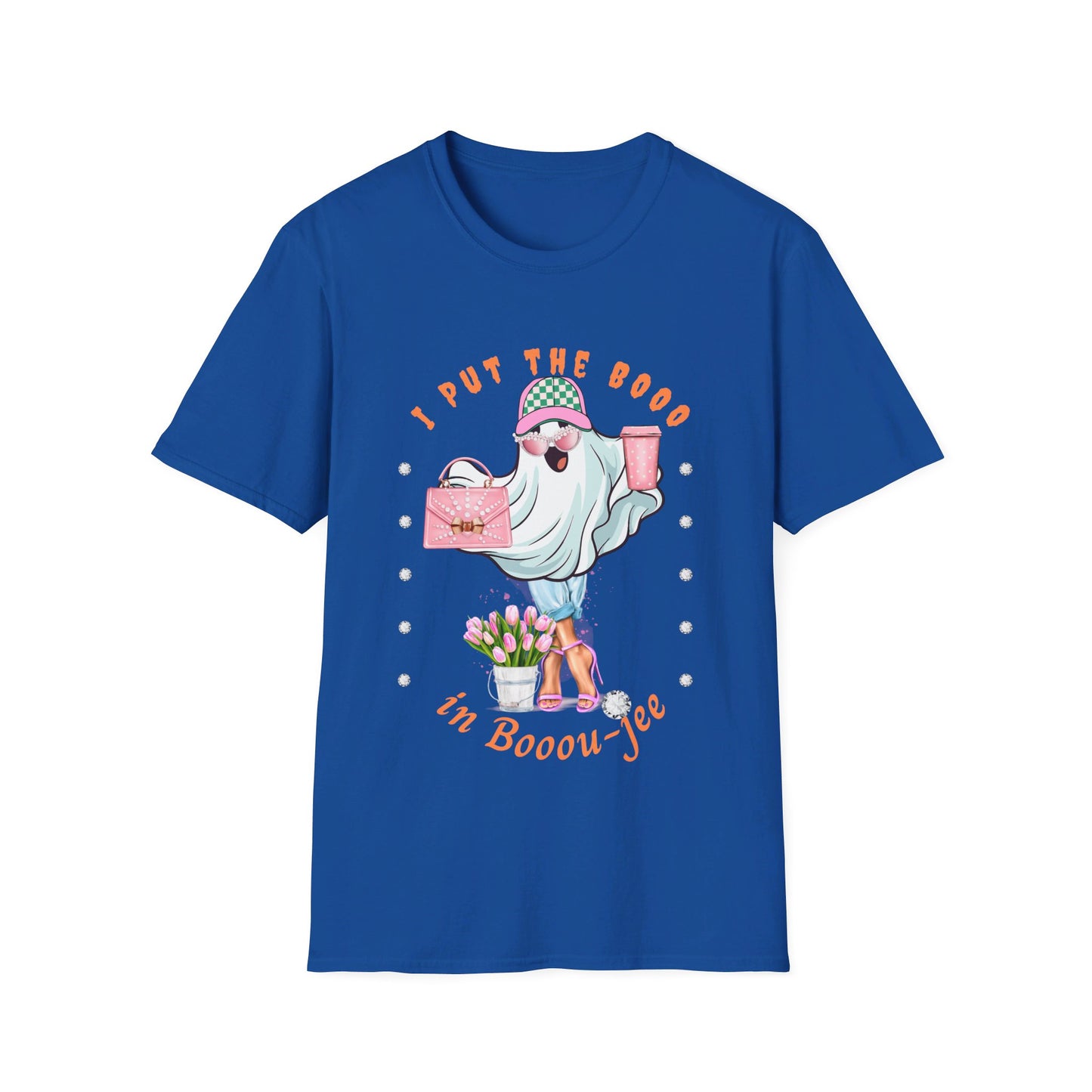 Halloween Booo in Boooujee - Softstyle T-Shirt FAIR SKIN TONE